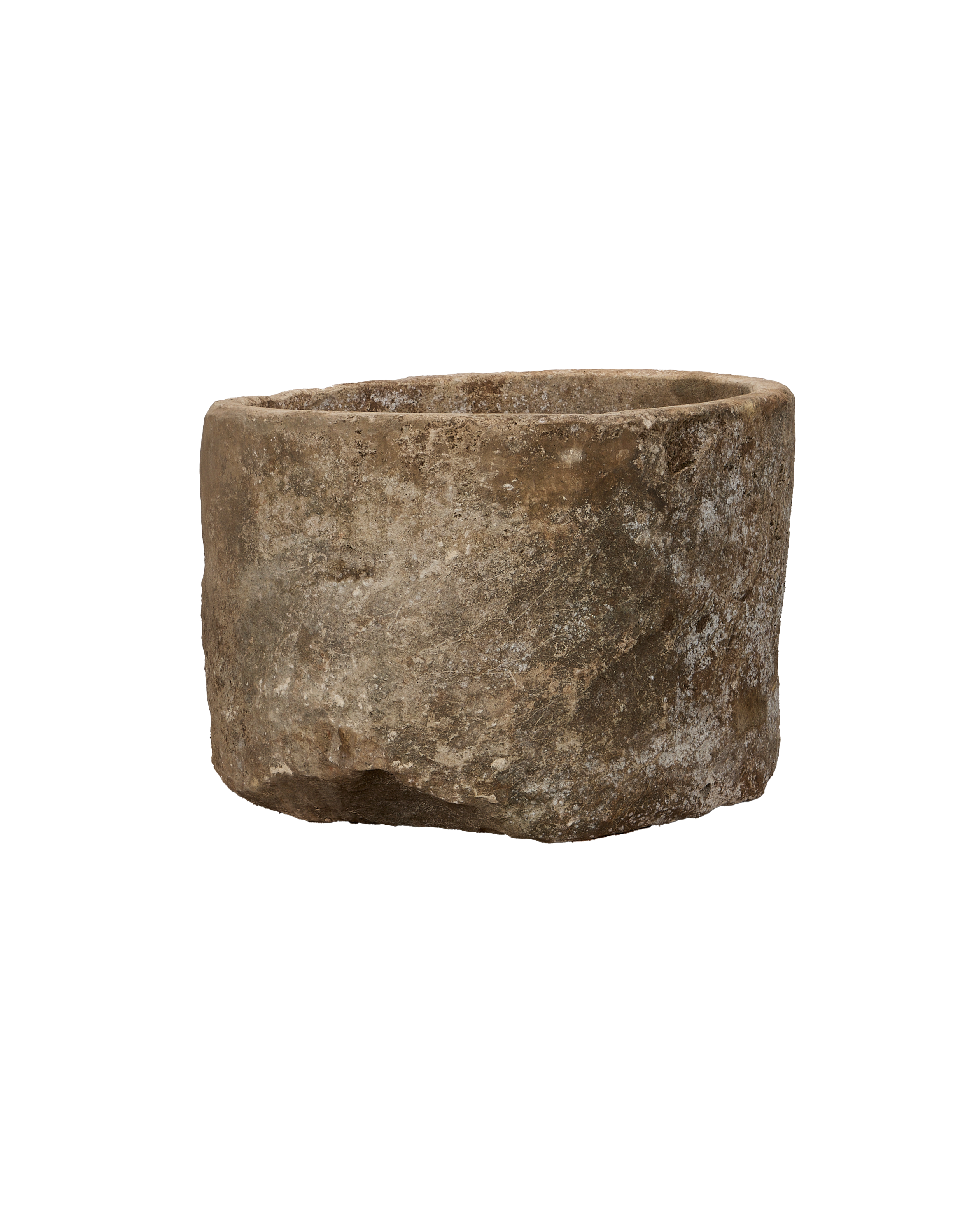 Vintage Limestone Trough - Round from Indonesia - Planters, Fountains, & Water Features