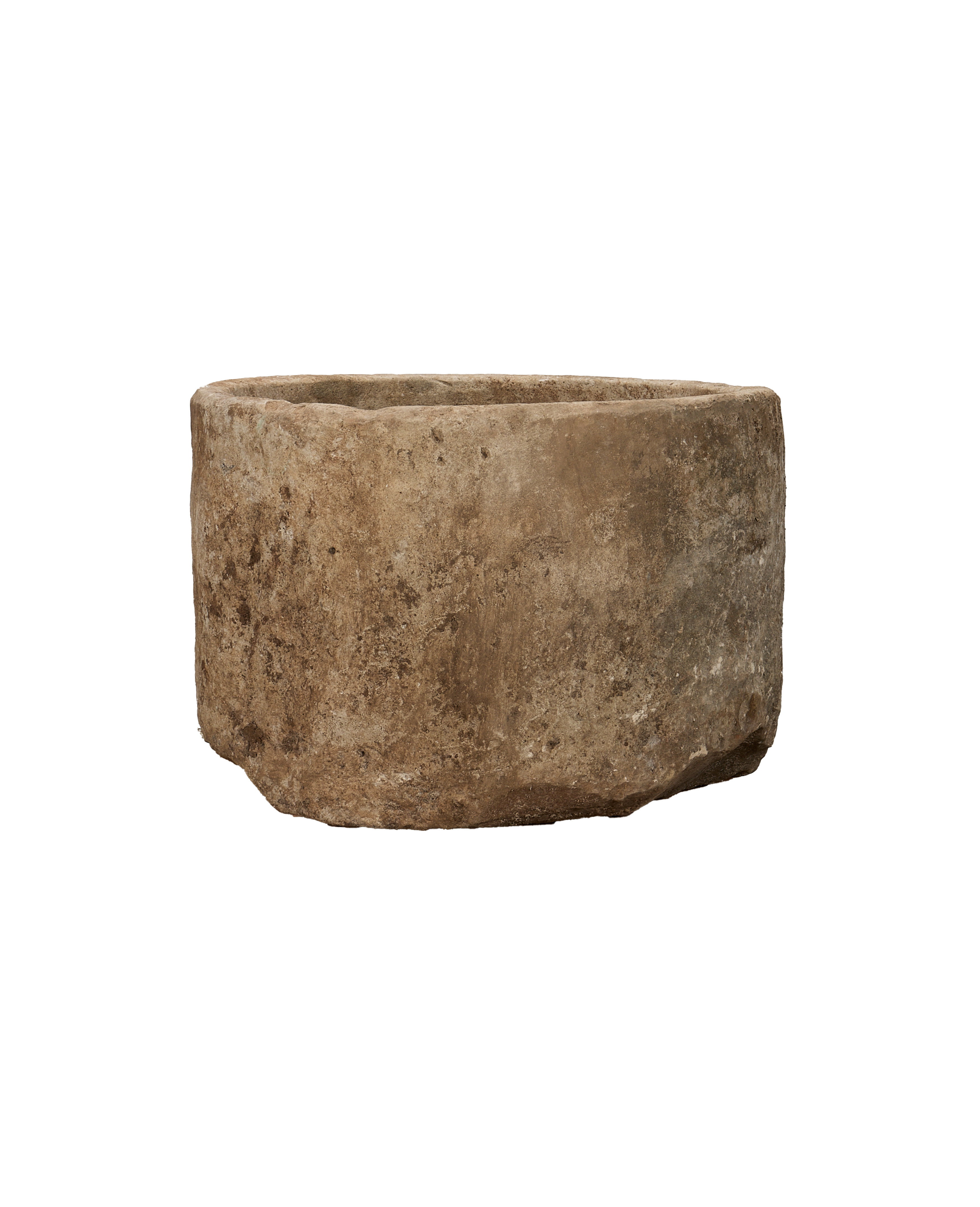 Vintage Limestone Trough - Round from Indonesia - Planters, Fountains, & Water Features