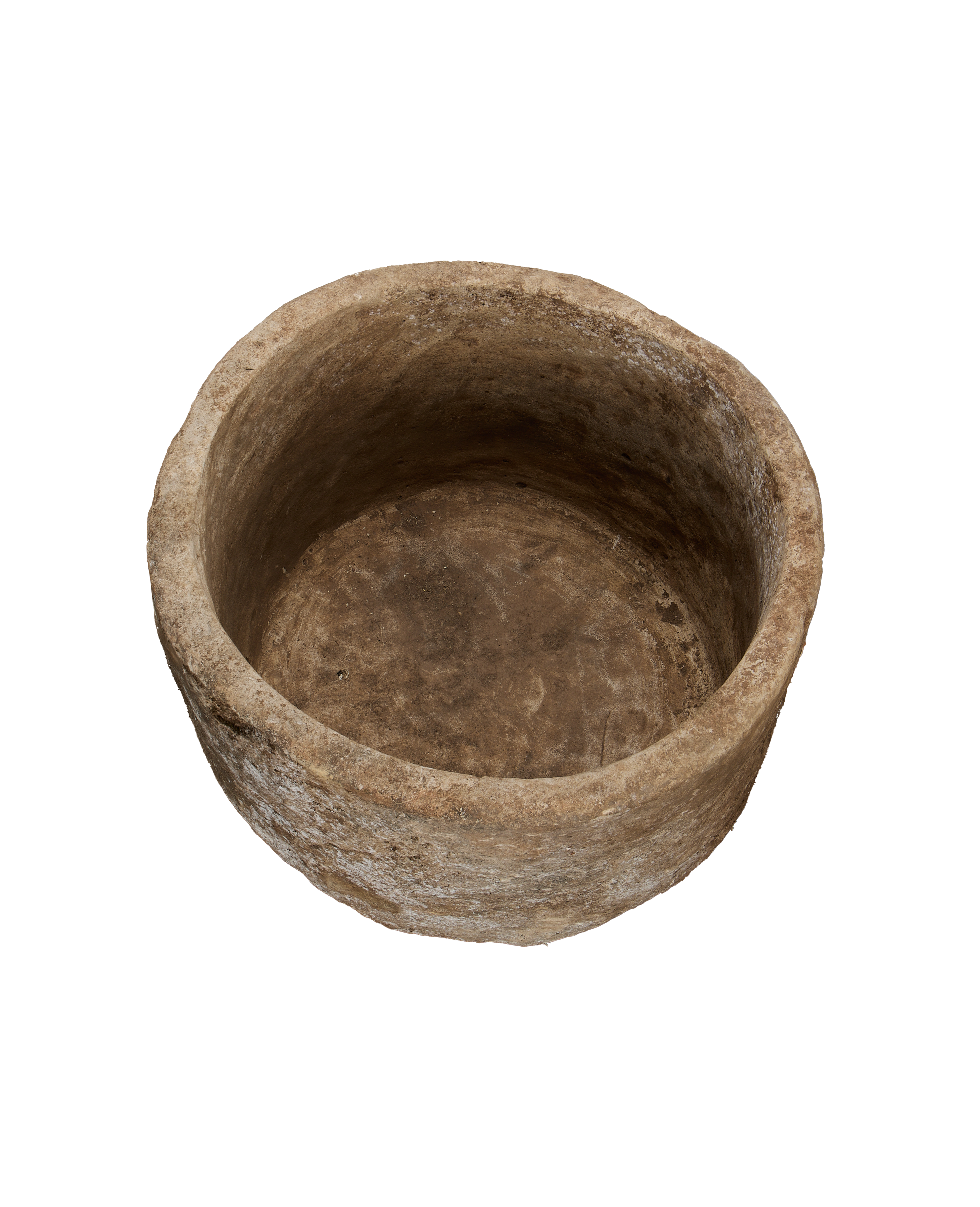 Vintage Limestone Trough - Round from Indonesia - Planters, Fountains, & Water Features