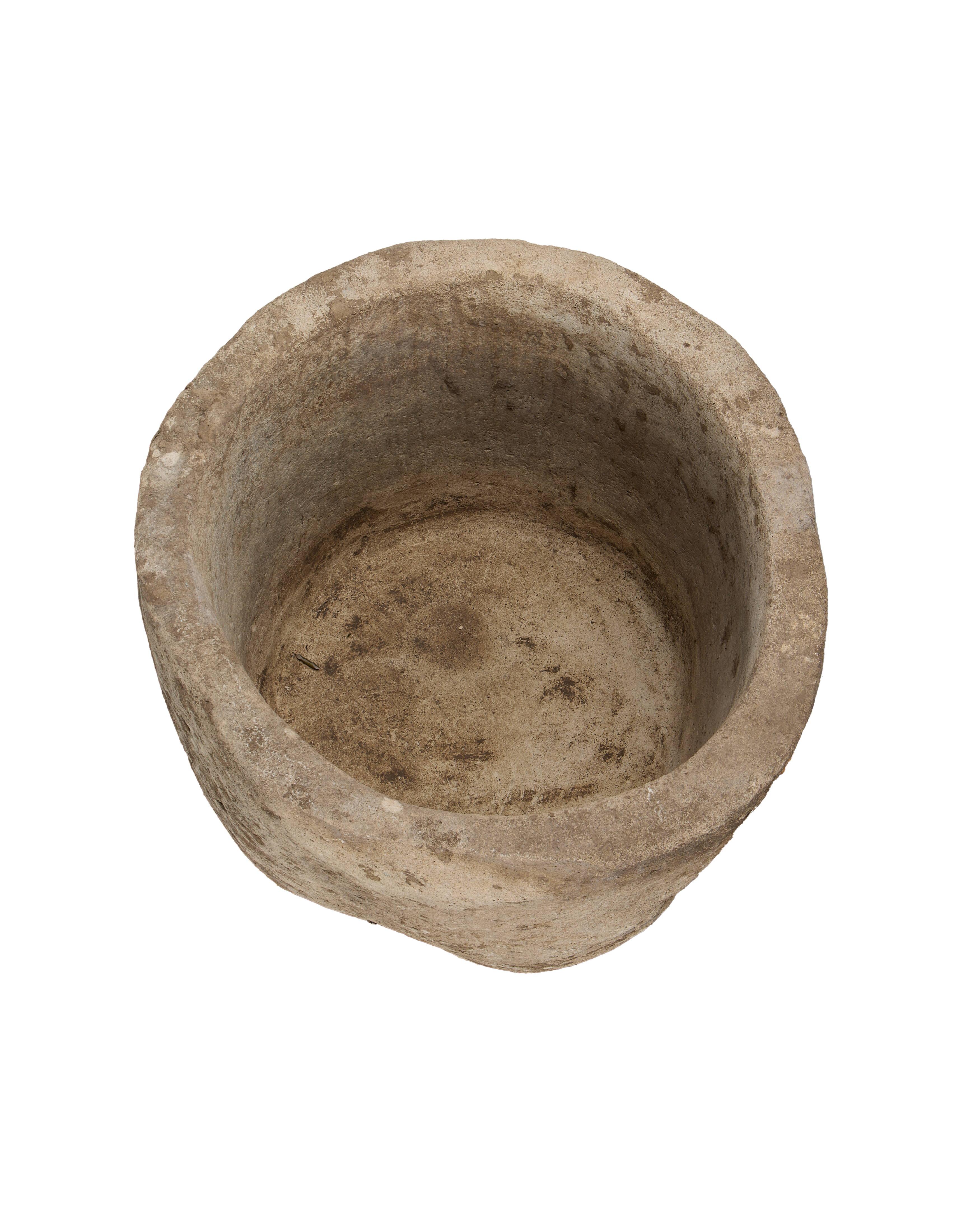 Vintage Limestone Trough - Round from Indonesia - Planters, Fountains, & Water Features