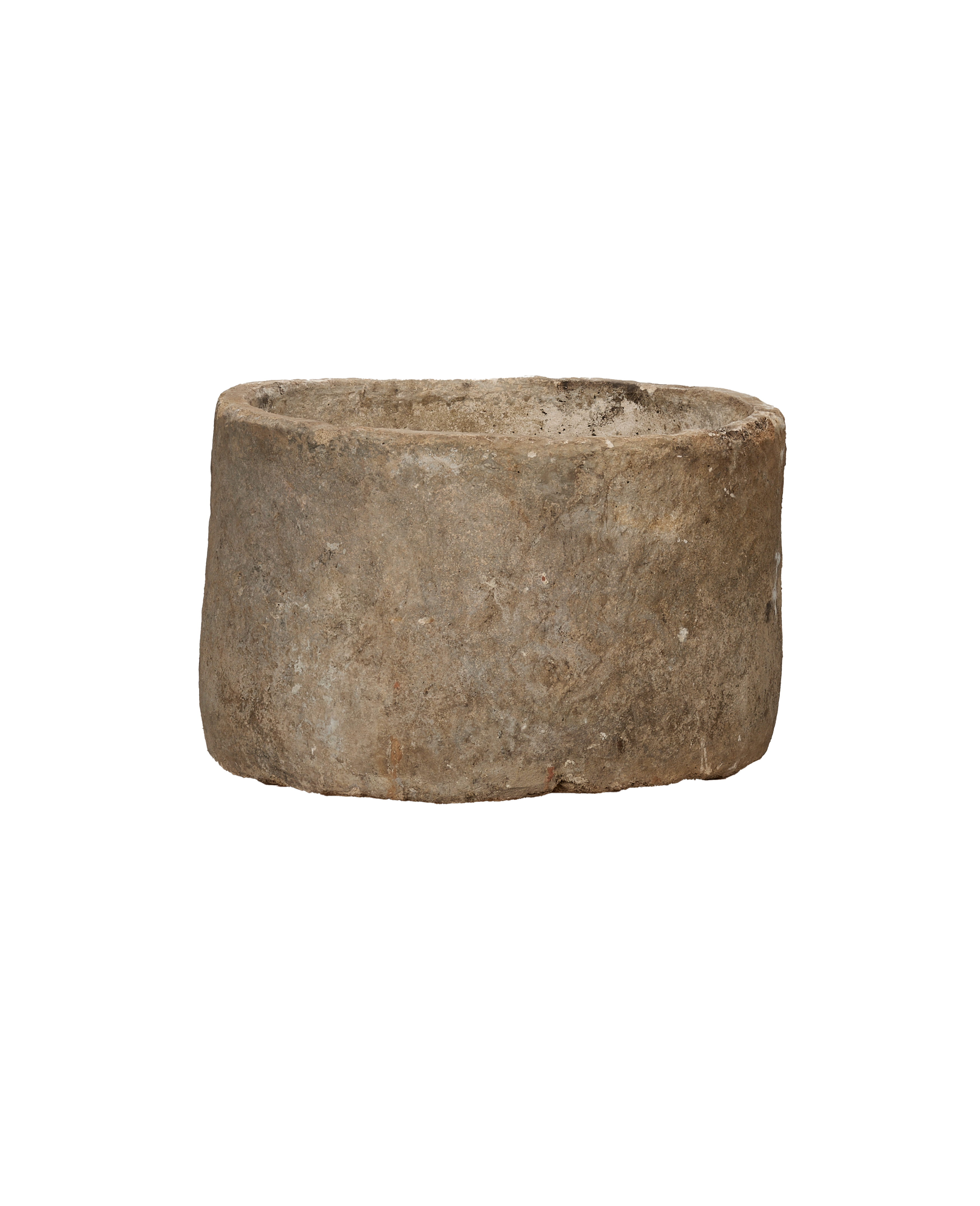 Vintage Limestone Trough - Round from Indonesia - Planters, Fountains, & Water Features