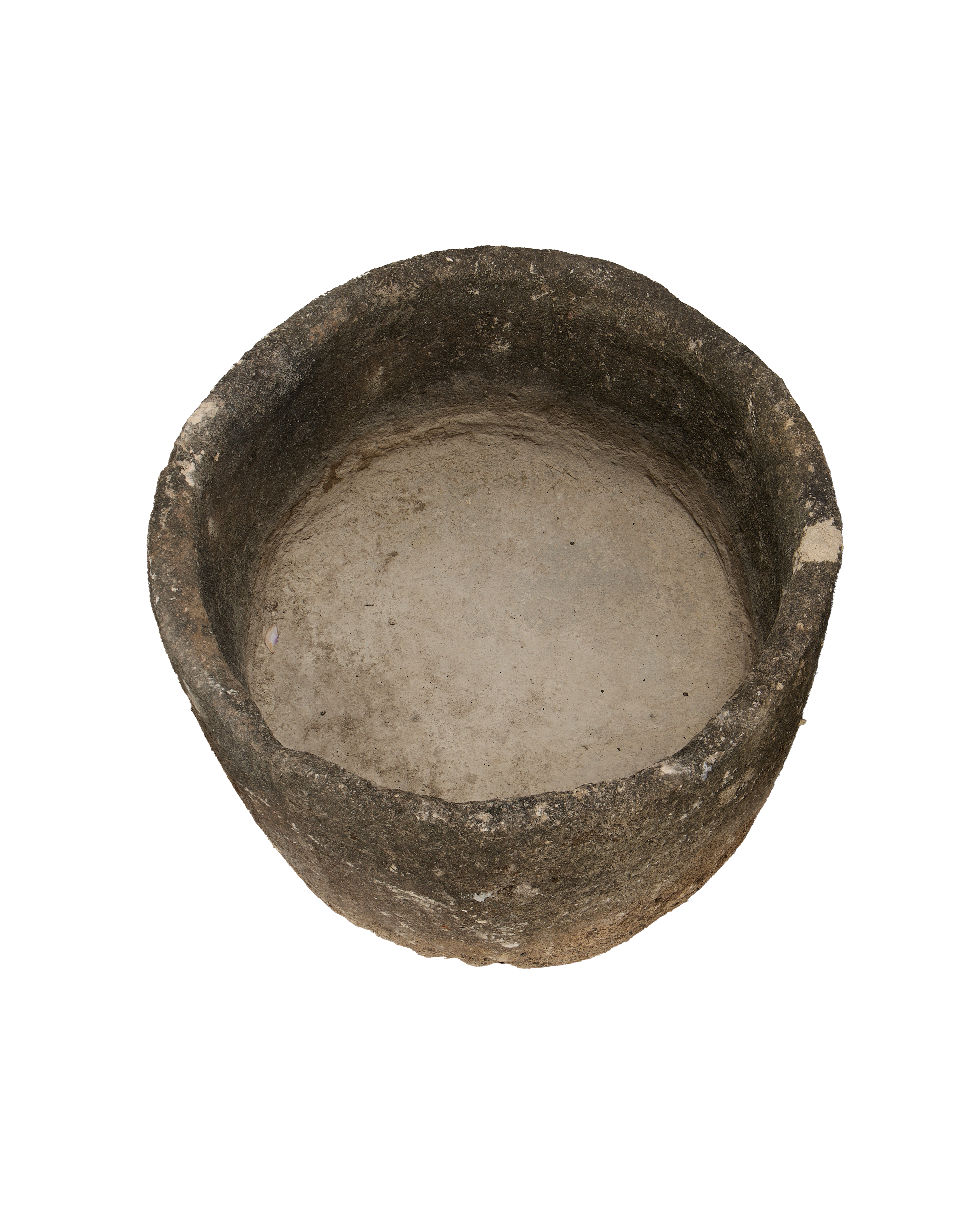 Vintage Limestone Trough - Round from Indonesia - Planters, Fountains, & Water Features