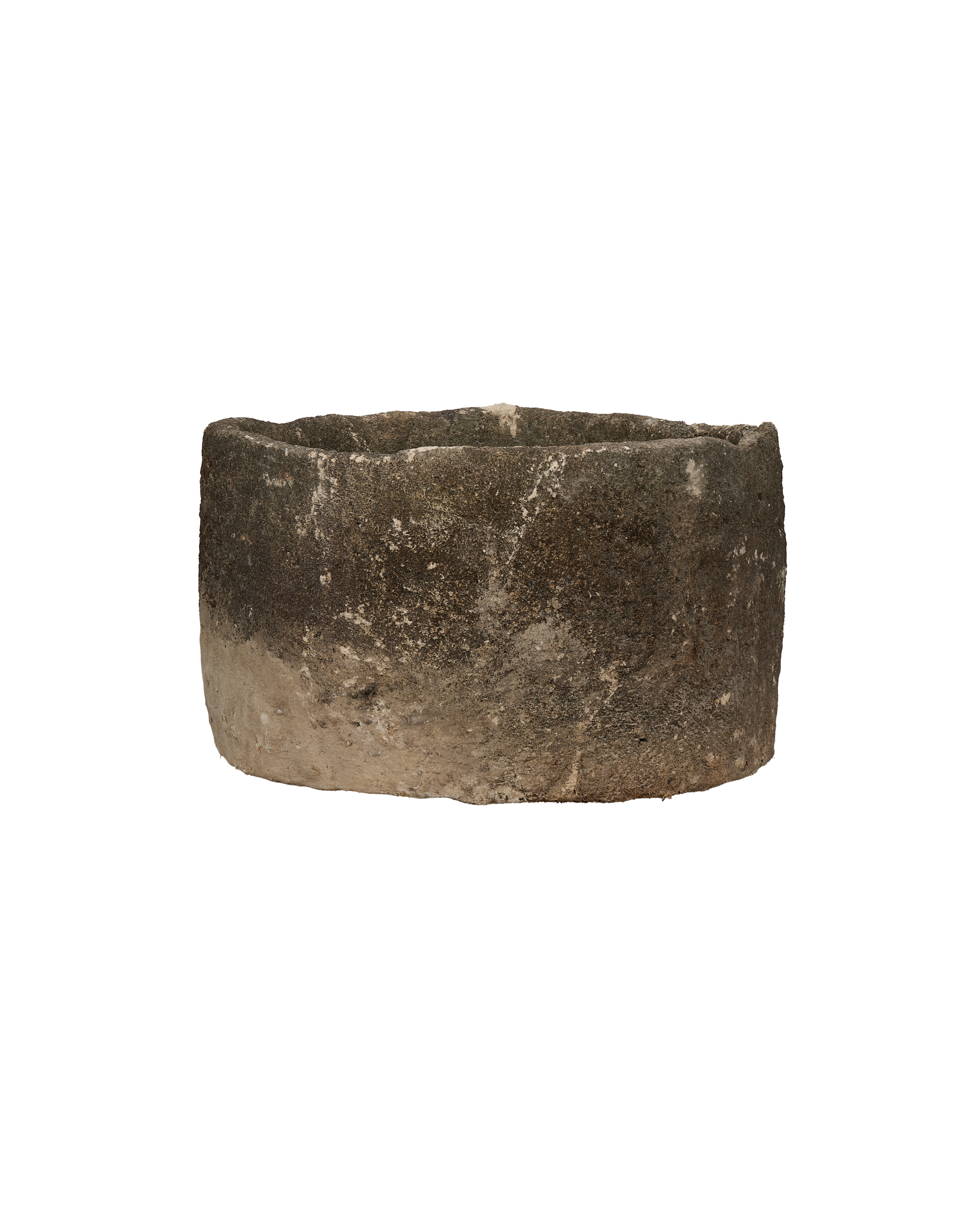 Vintage Limestone Trough - Round from Indonesia - Planters, Fountains, & Water Features