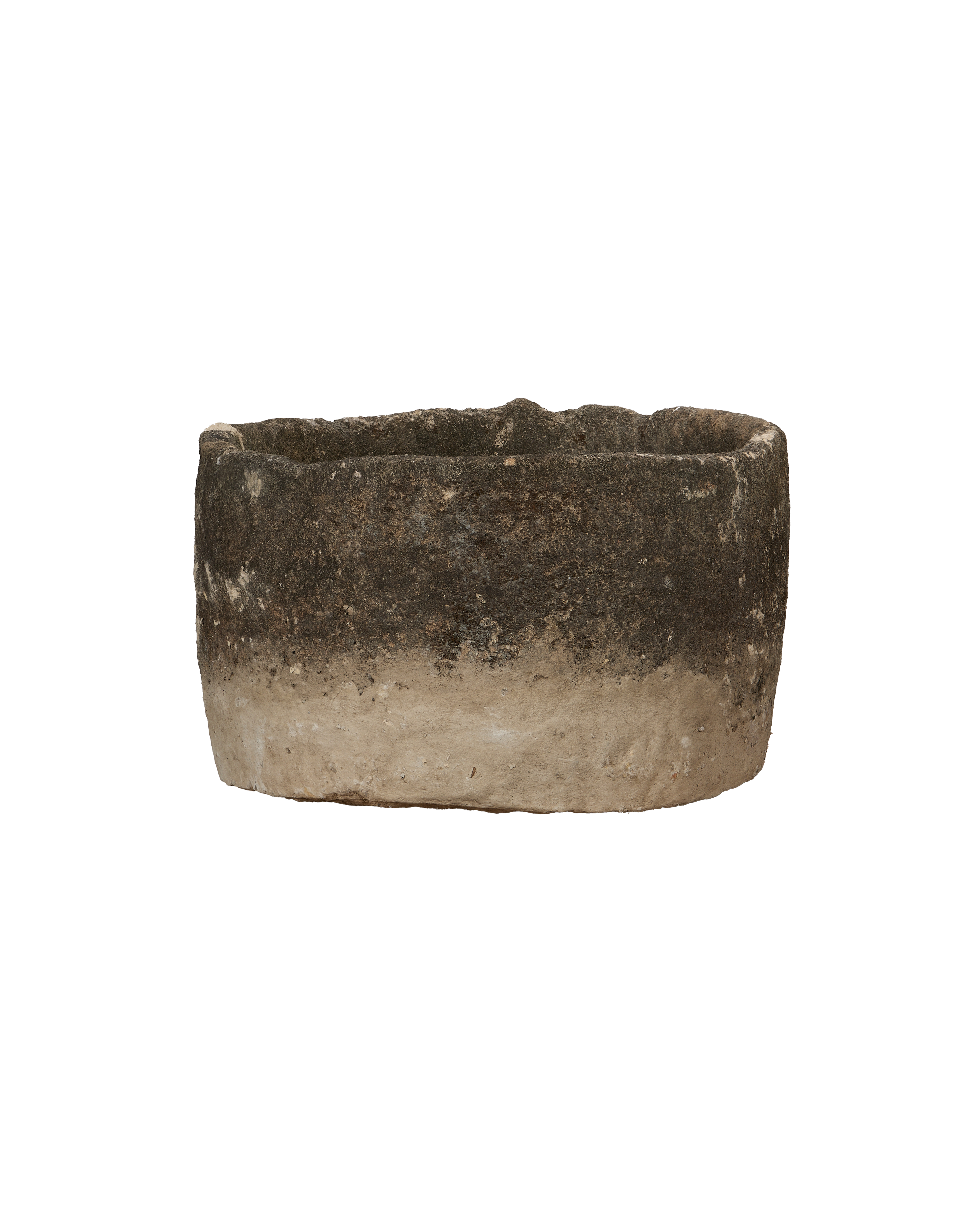 Vintage Limestone Trough - Round from Indonesia - Planters, Fountains, & Water Features