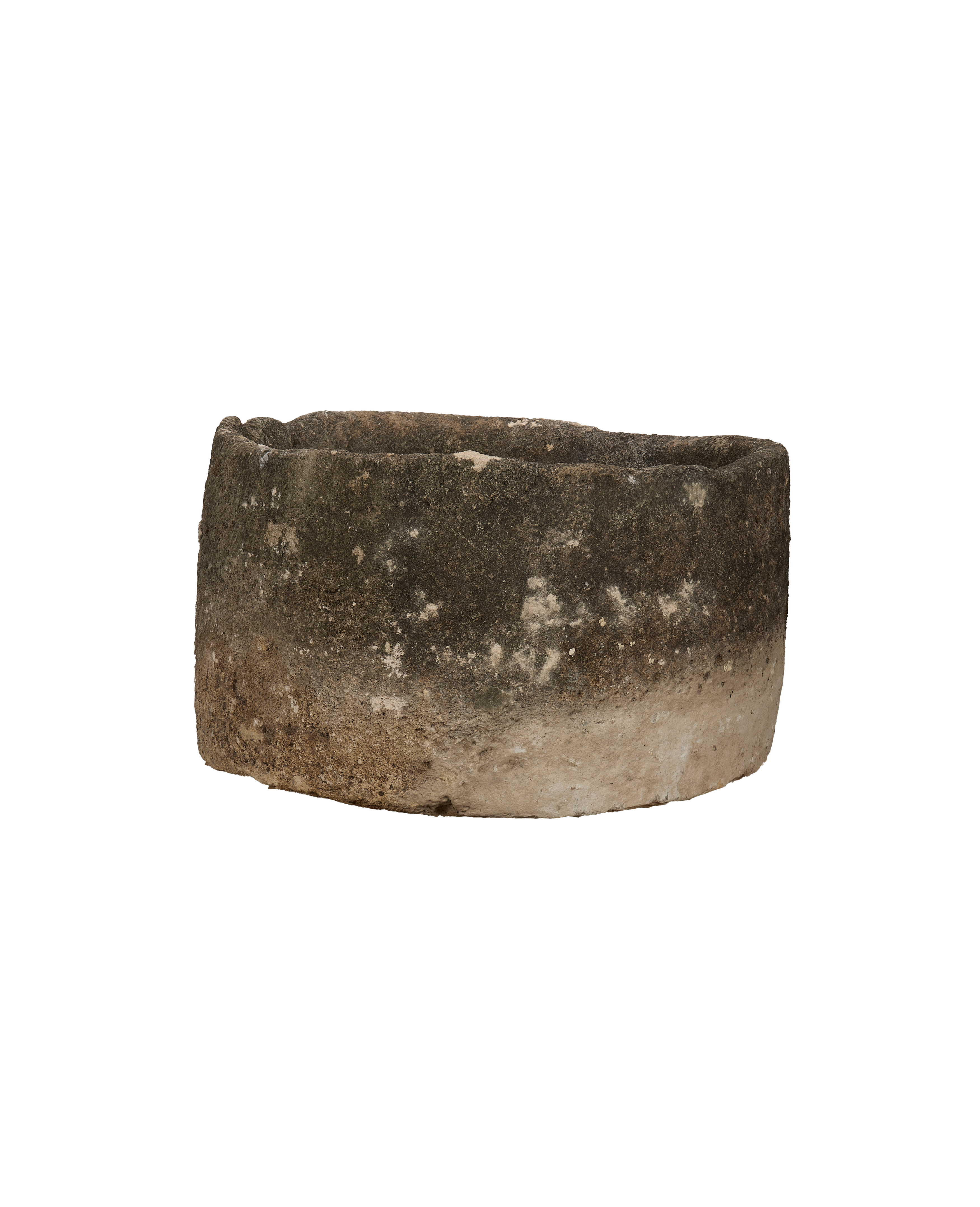 Vintage Limestone Trough - Round from Indonesia - Planters, Fountains, & Water Features