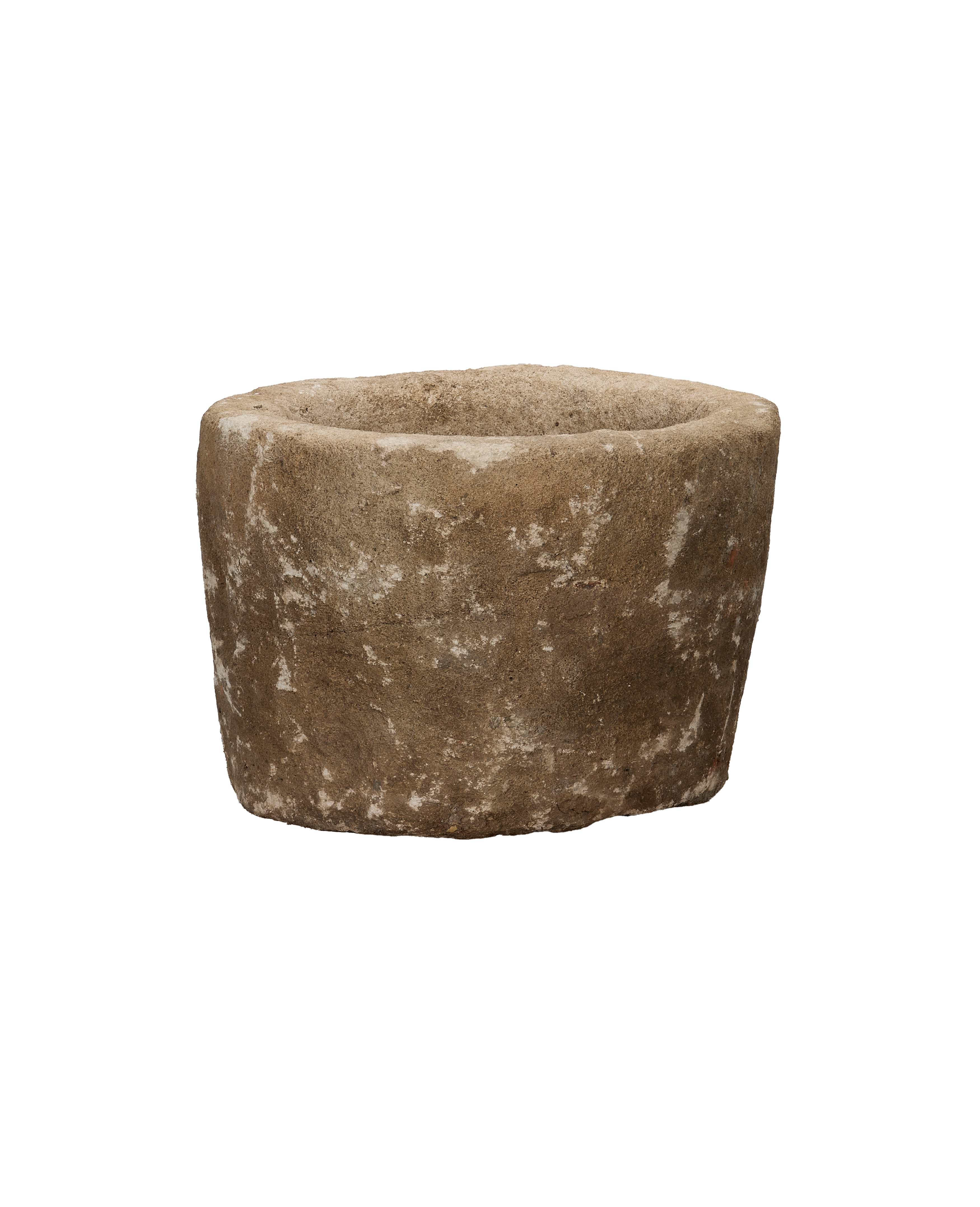 Vintage Limestone Trough - Round from Indonesia - Planters, Fountains, & Water Features