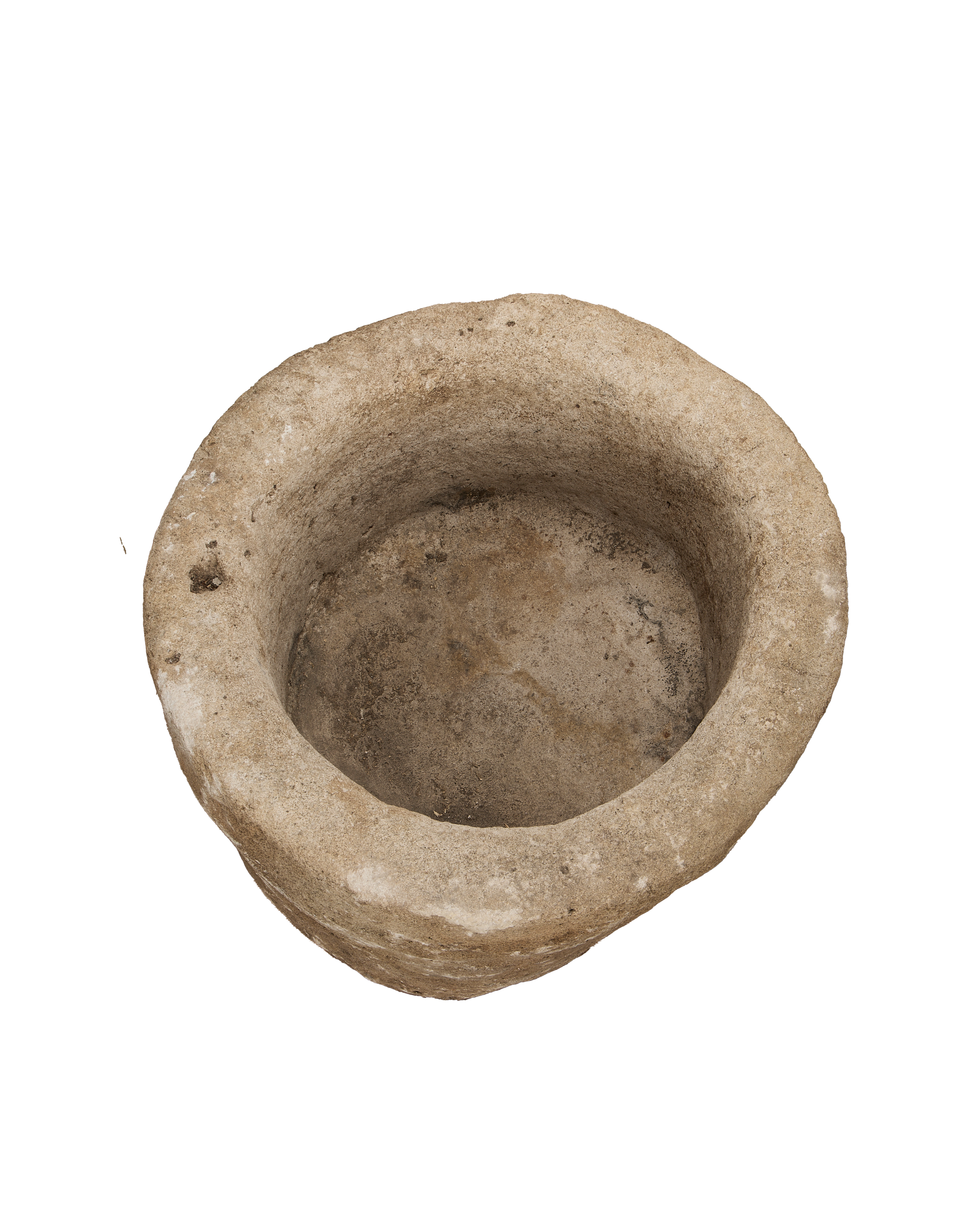 Vintage Limestone Trough - Round from Indonesia - Planters, Fountains, & Water Features