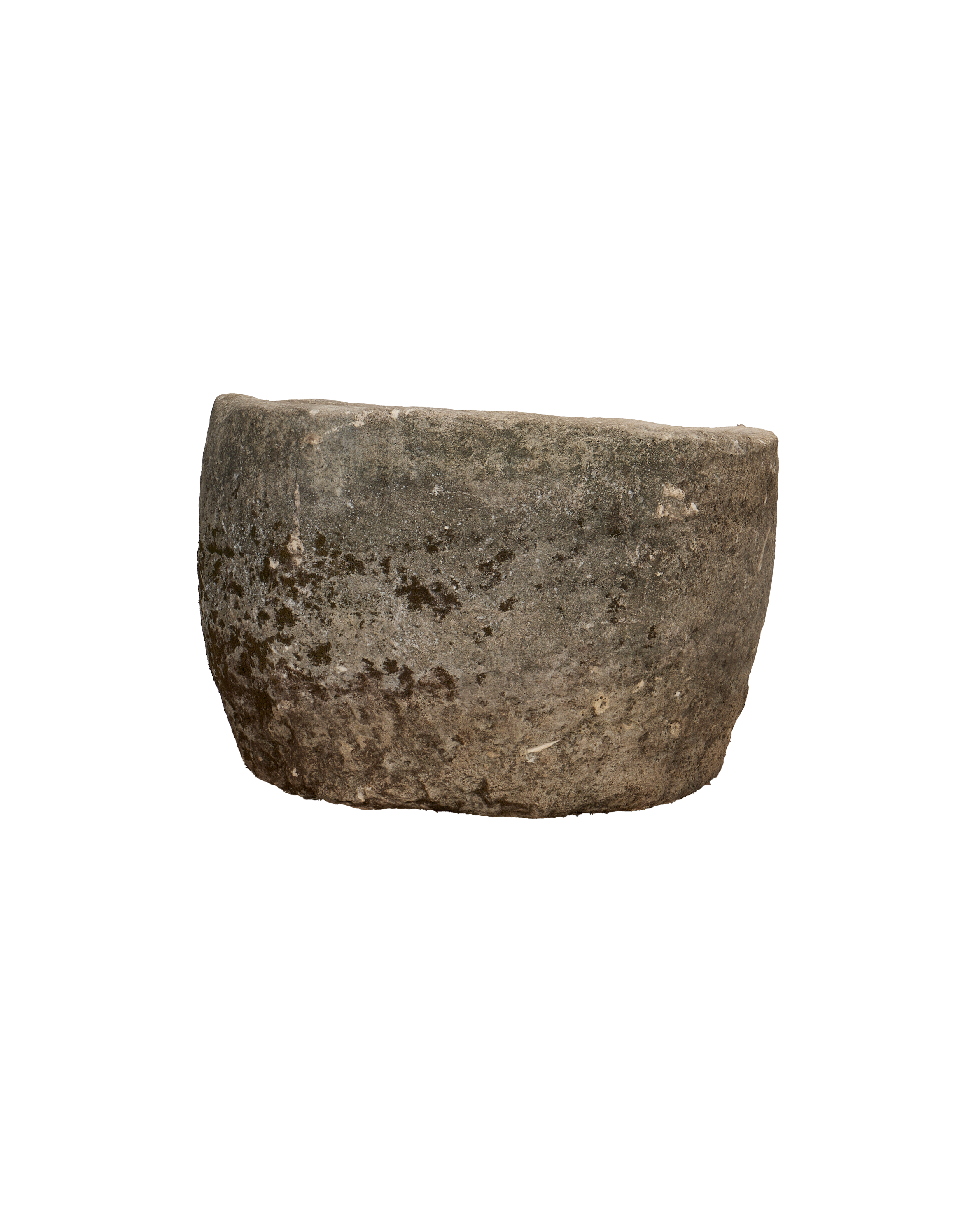 Vintage Limestone Trough - Round from Indonesia - Planters, Fountains, & Water Features