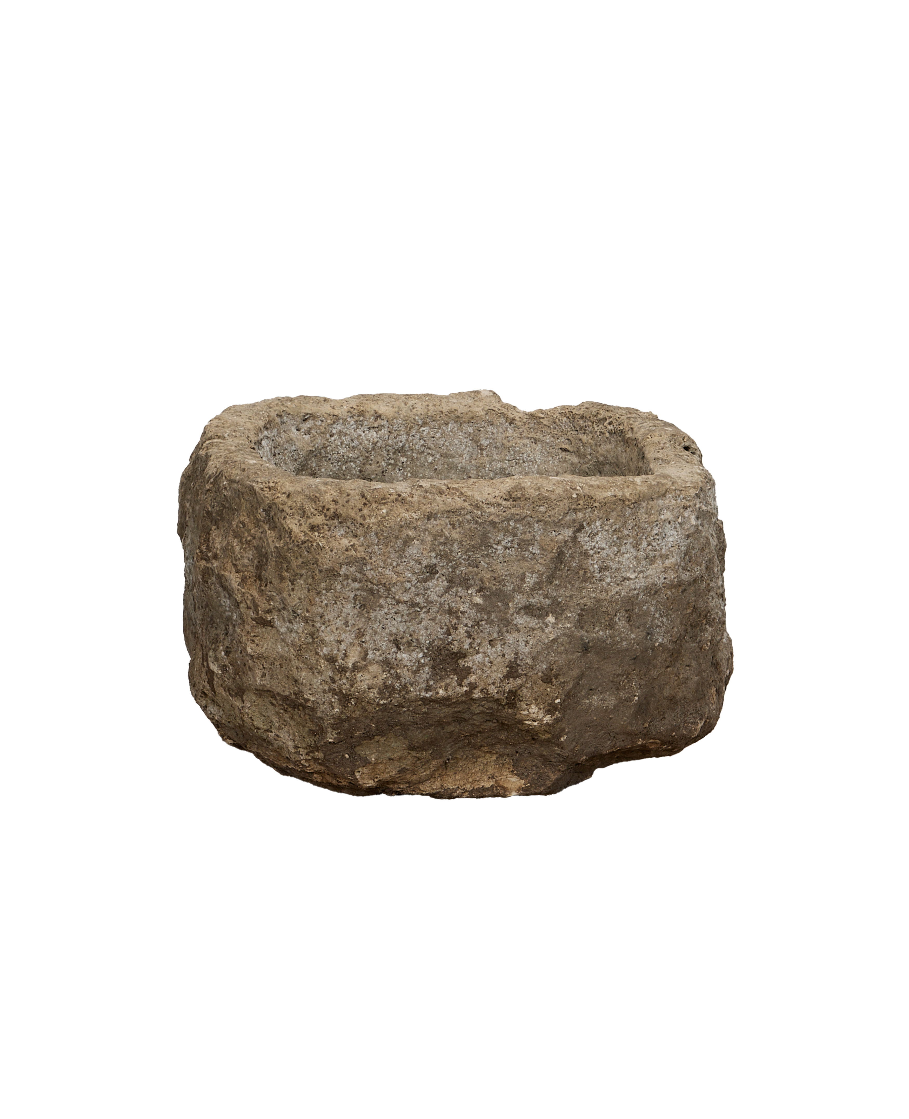 Vintage Limestone Trough - Round from Indonesia - Planters, Fountains, & Water Features