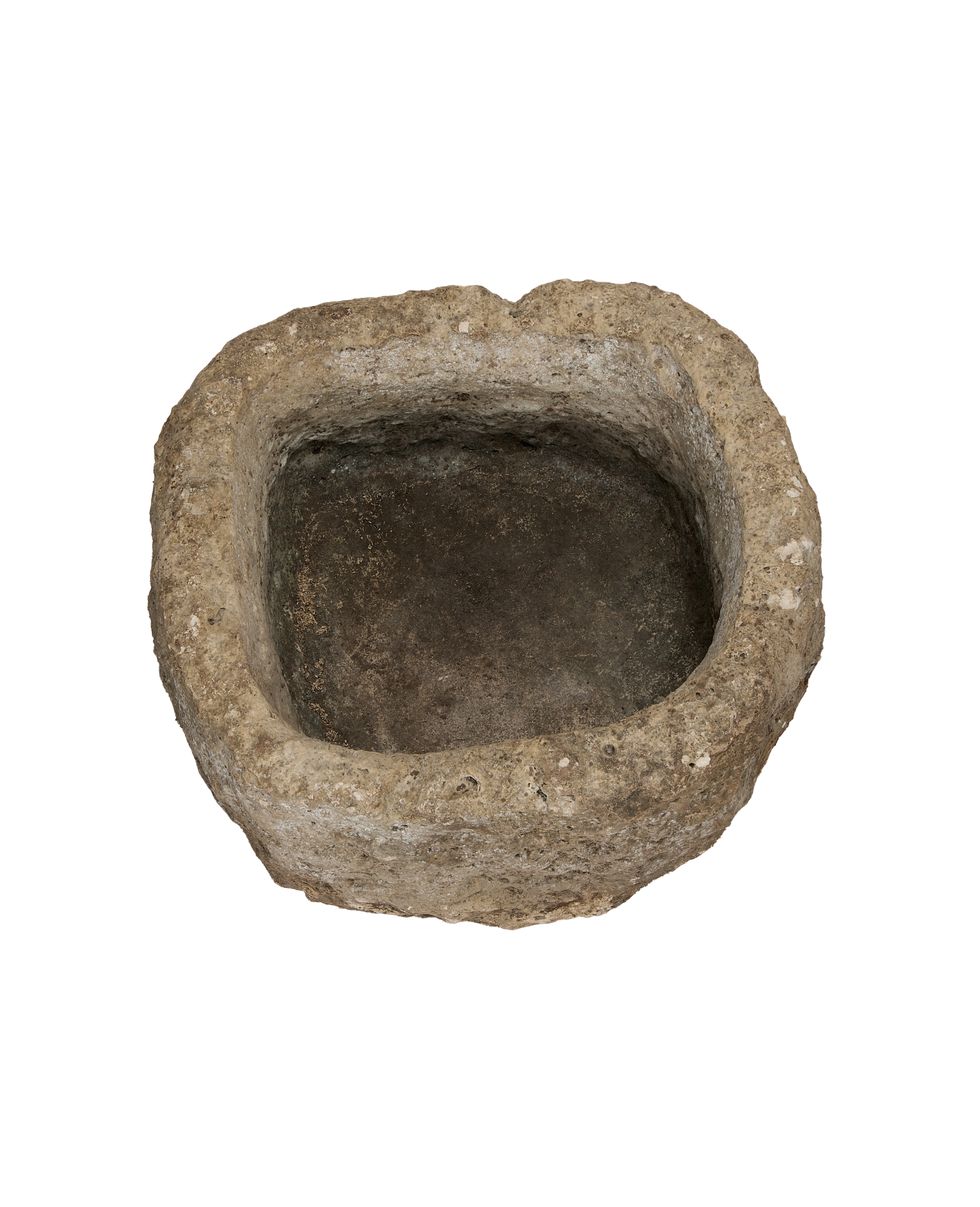 Vintage Limestone Trough - Round from Indonesia - Planters, Fountains, & Water Features