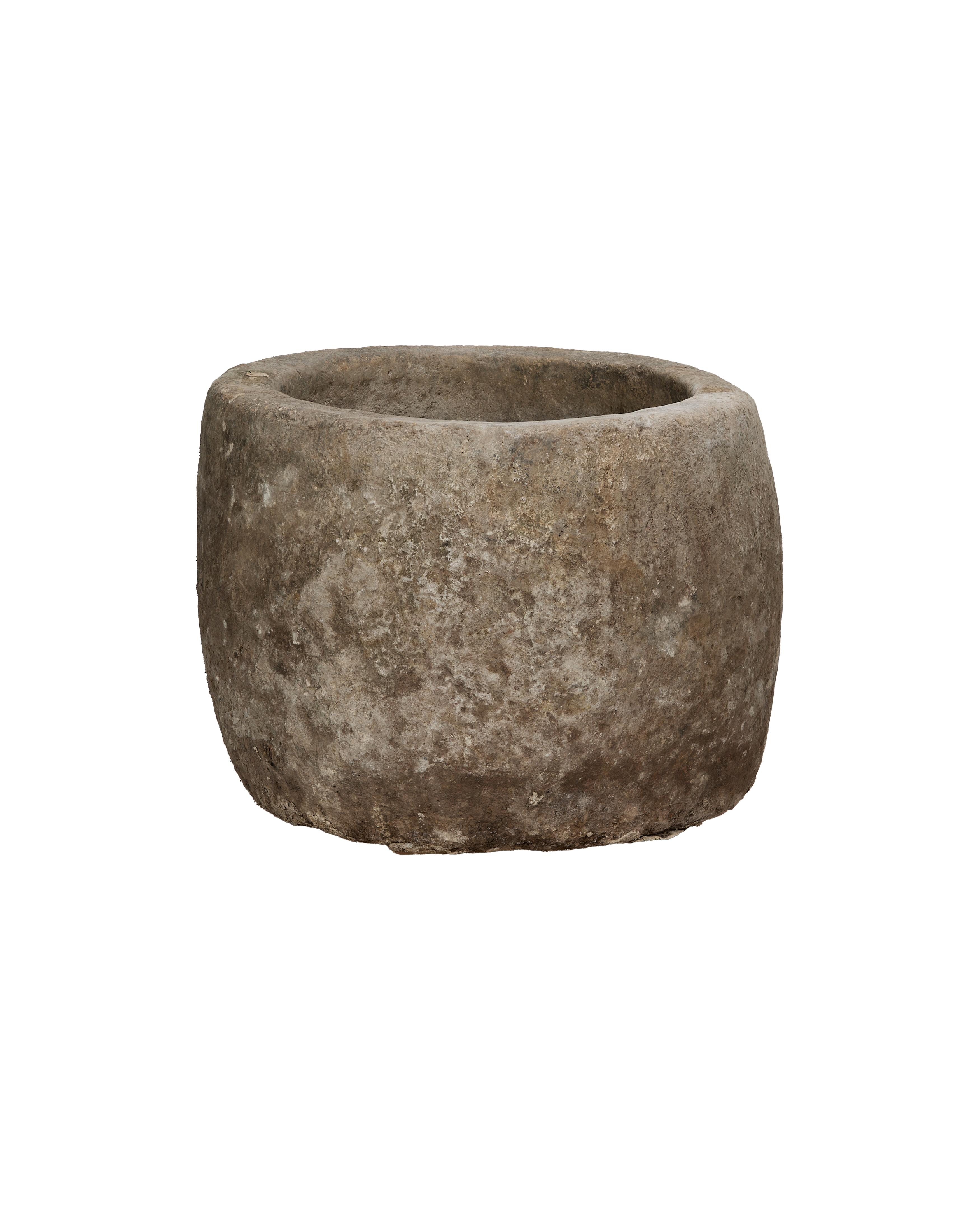 Vintage Limestone Trough - Round from Indonesia - Planters, Fountains, & Water Features