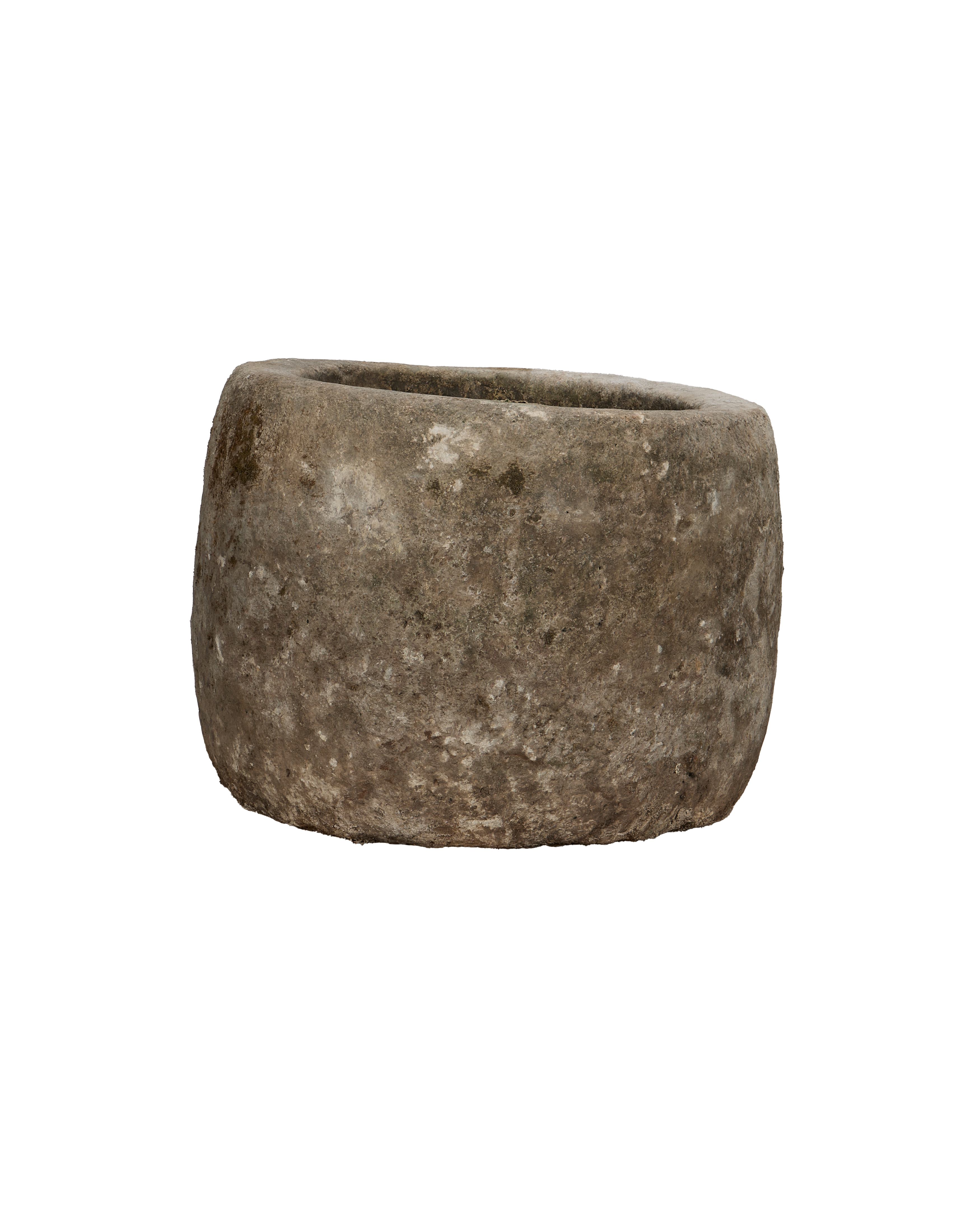 Vintage Limestone Trough - Round from Indonesia - Planters, Fountains, & Water Features