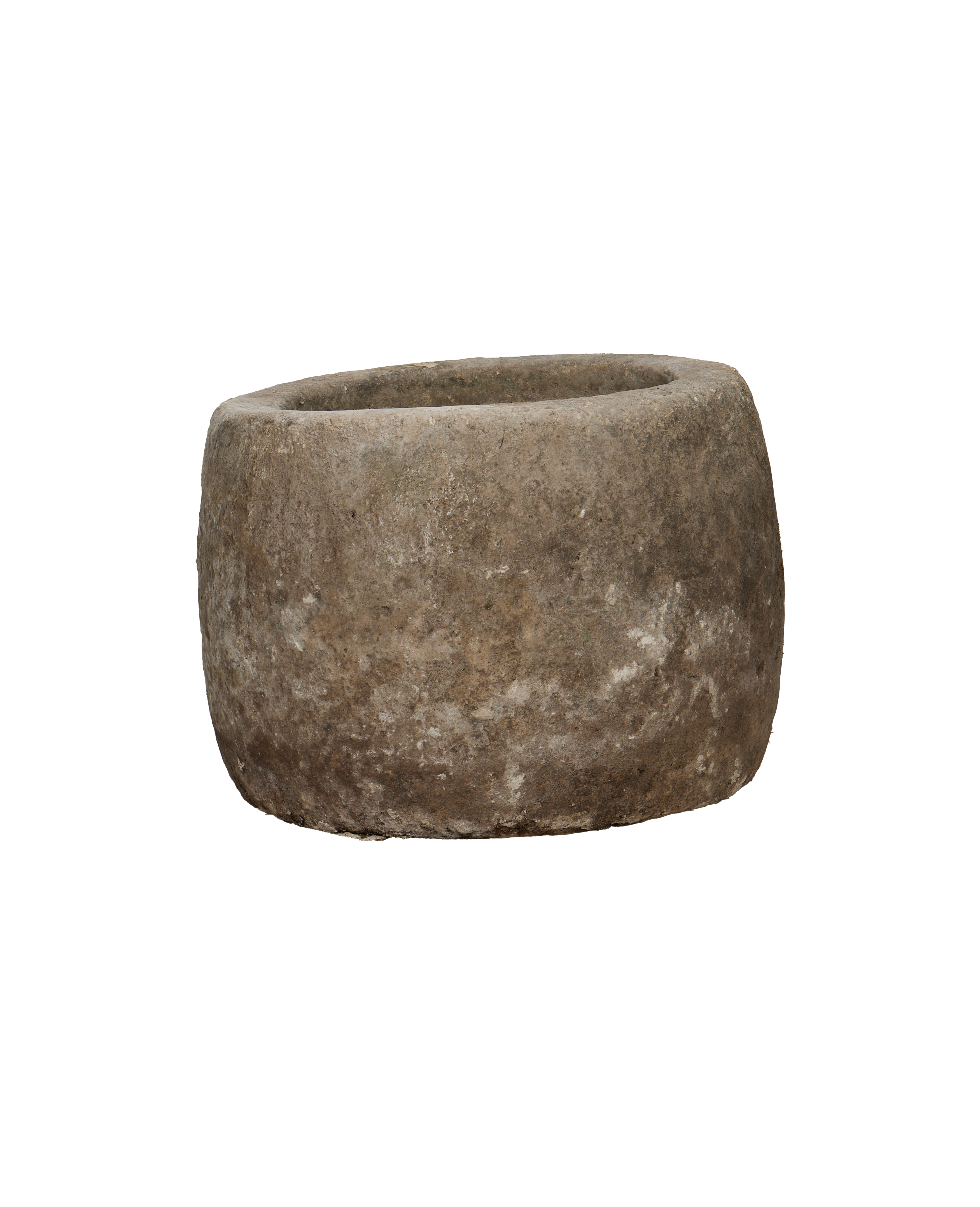 Vintage Limestone Trough - Round from Indonesia - Planters, Fountains, & Water Features