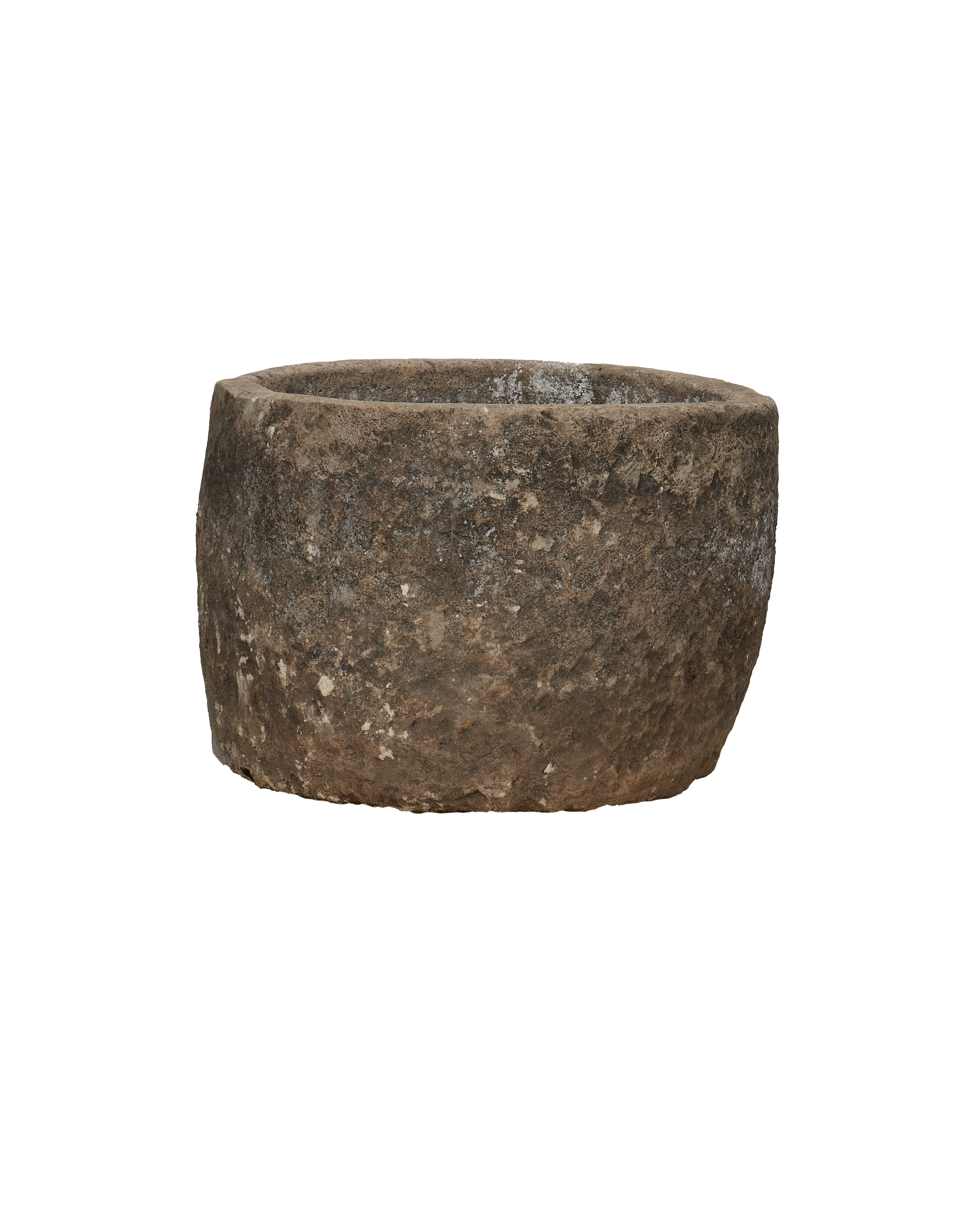 Vintage Limestone Trough - Round from Indonesia - Planters, Fountains, & Water Features