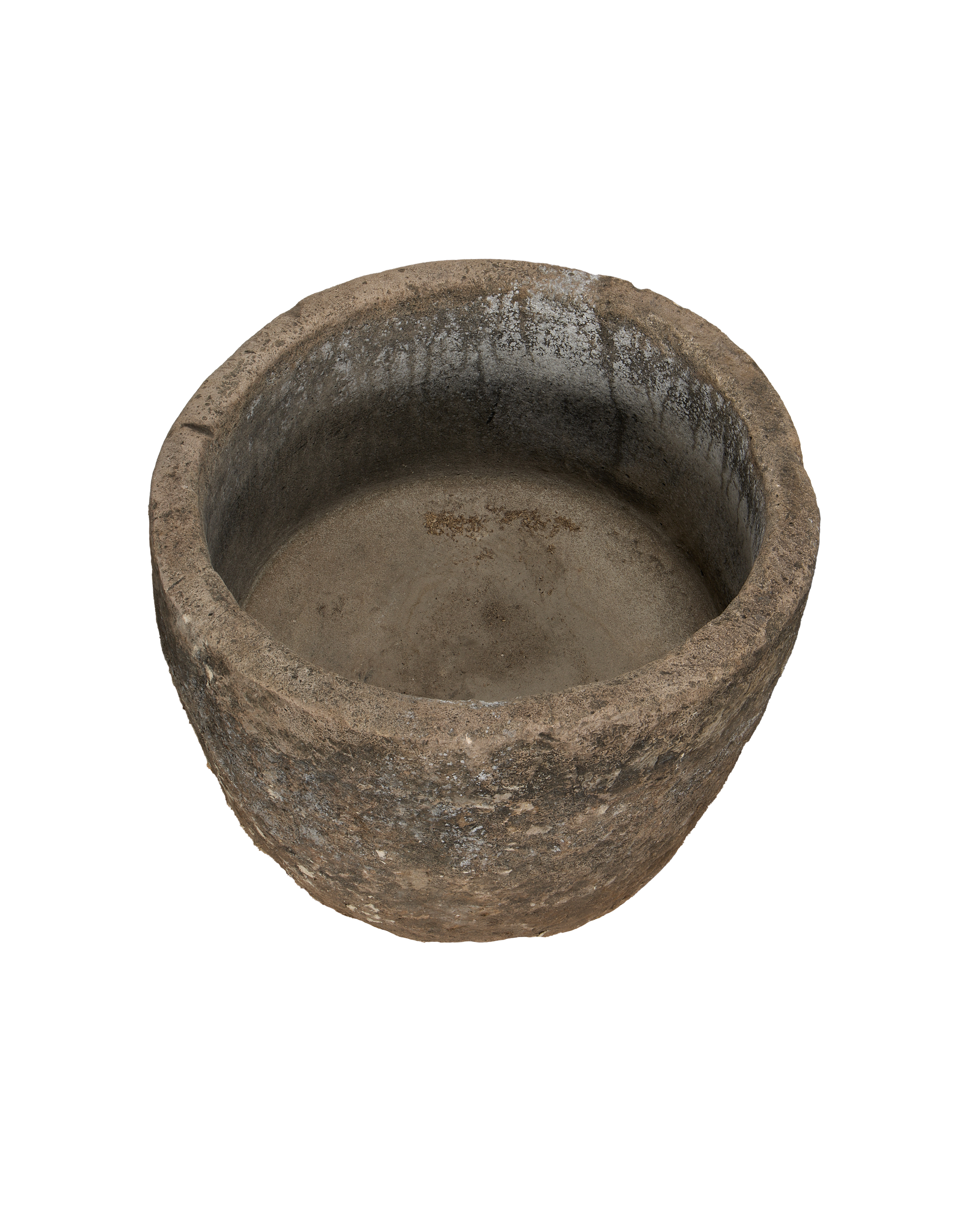 Vintage Limestone Trough - Round from Indonesia - Planters, Fountains, & Water Features