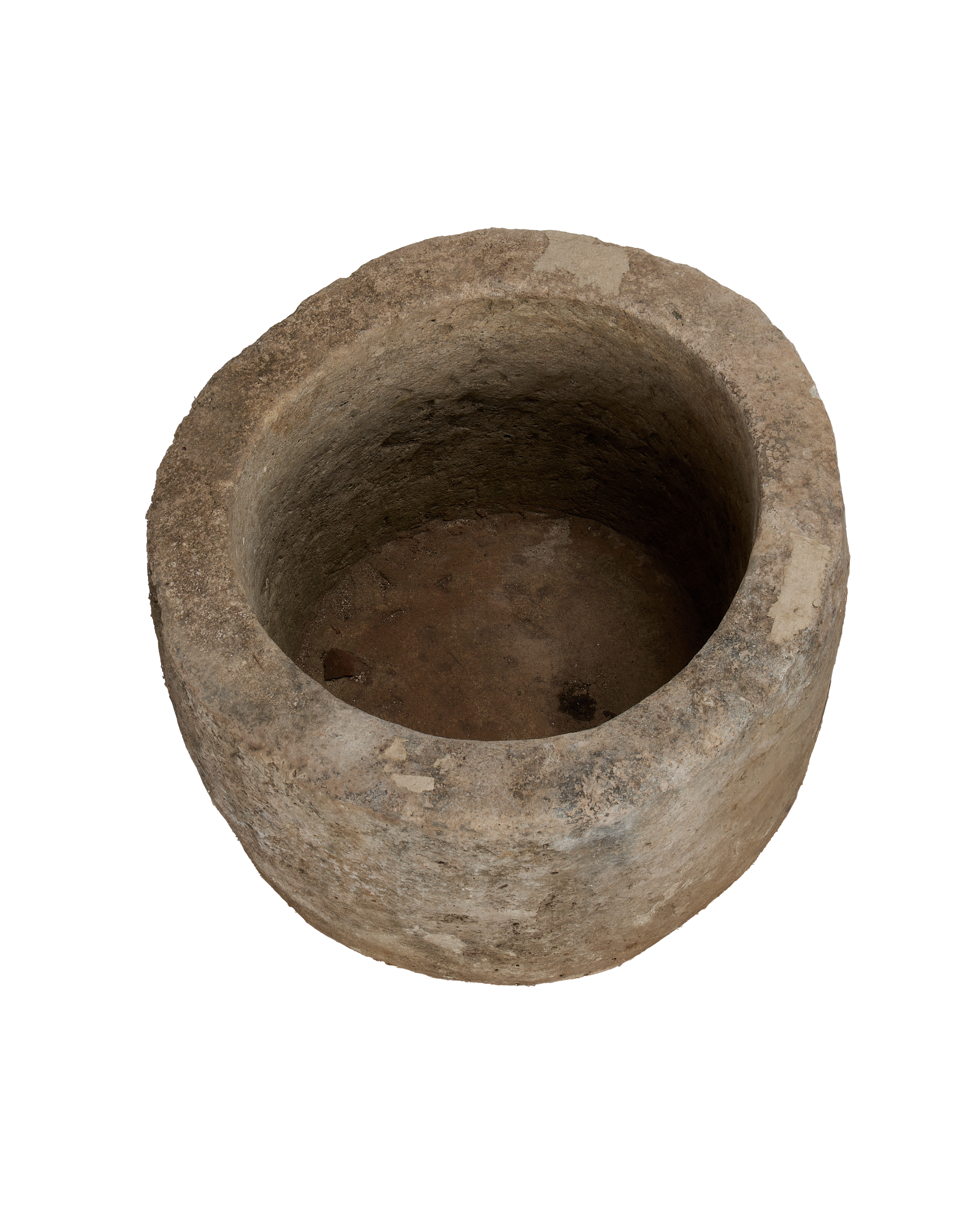 Vintage Limestone Trough - Round from Indonesia - Planters, Fountains, & Water Features