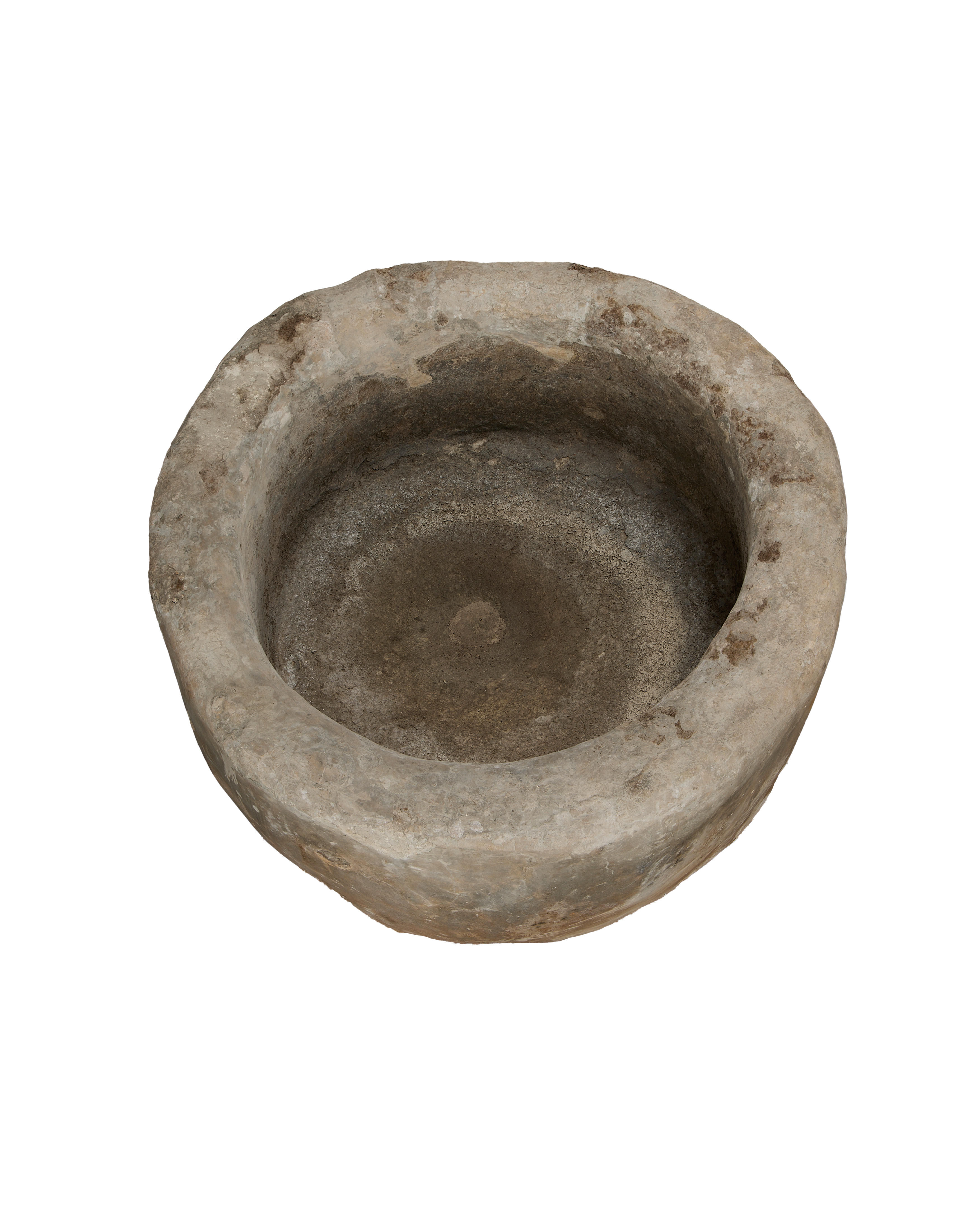 Vintage Limestone Trough - Round from Indonesia - Planters, Fountains, & Water Features