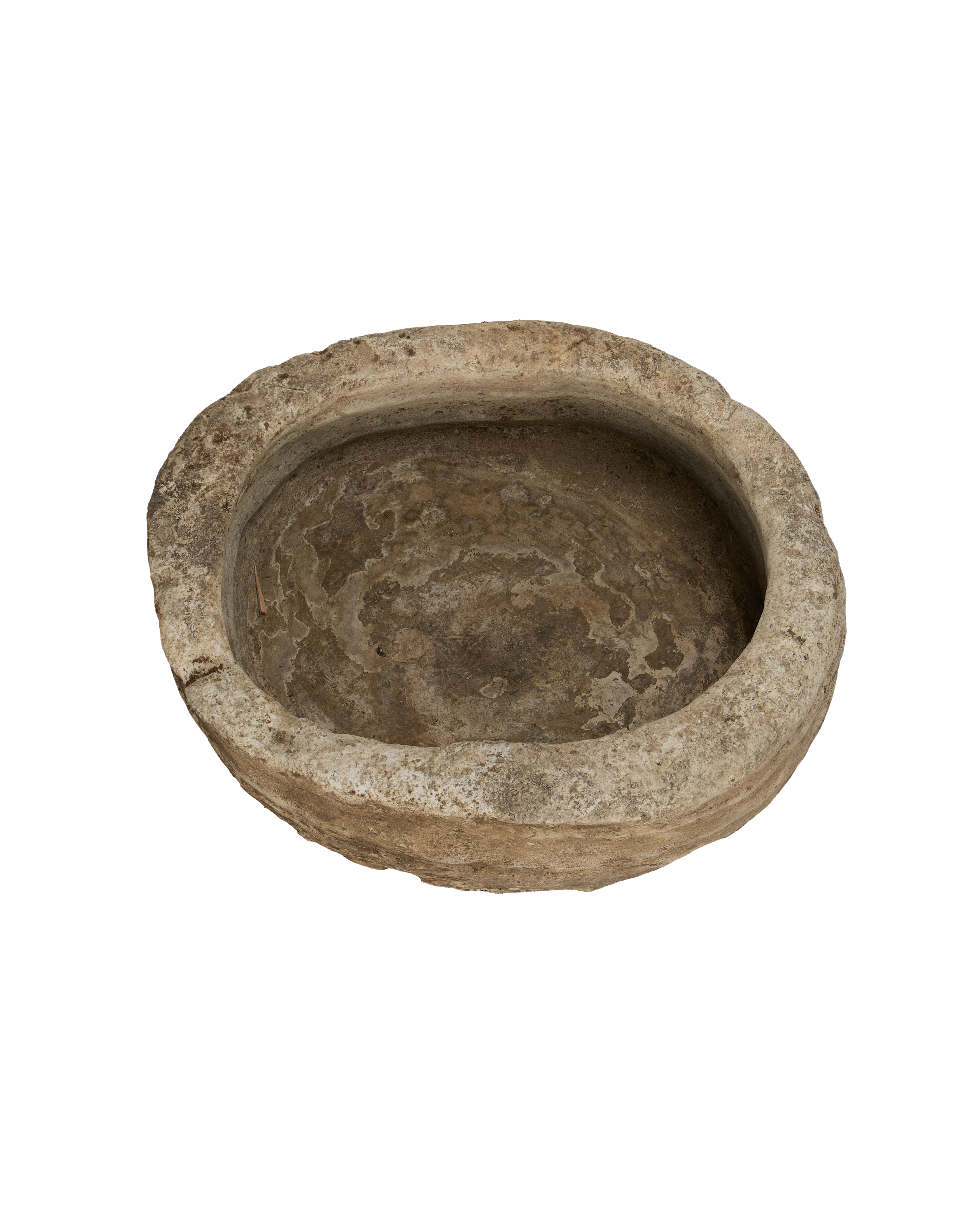 Vintage Limestone Trough - Oblong from Indonesia - Planters, Fountains, & Water Features