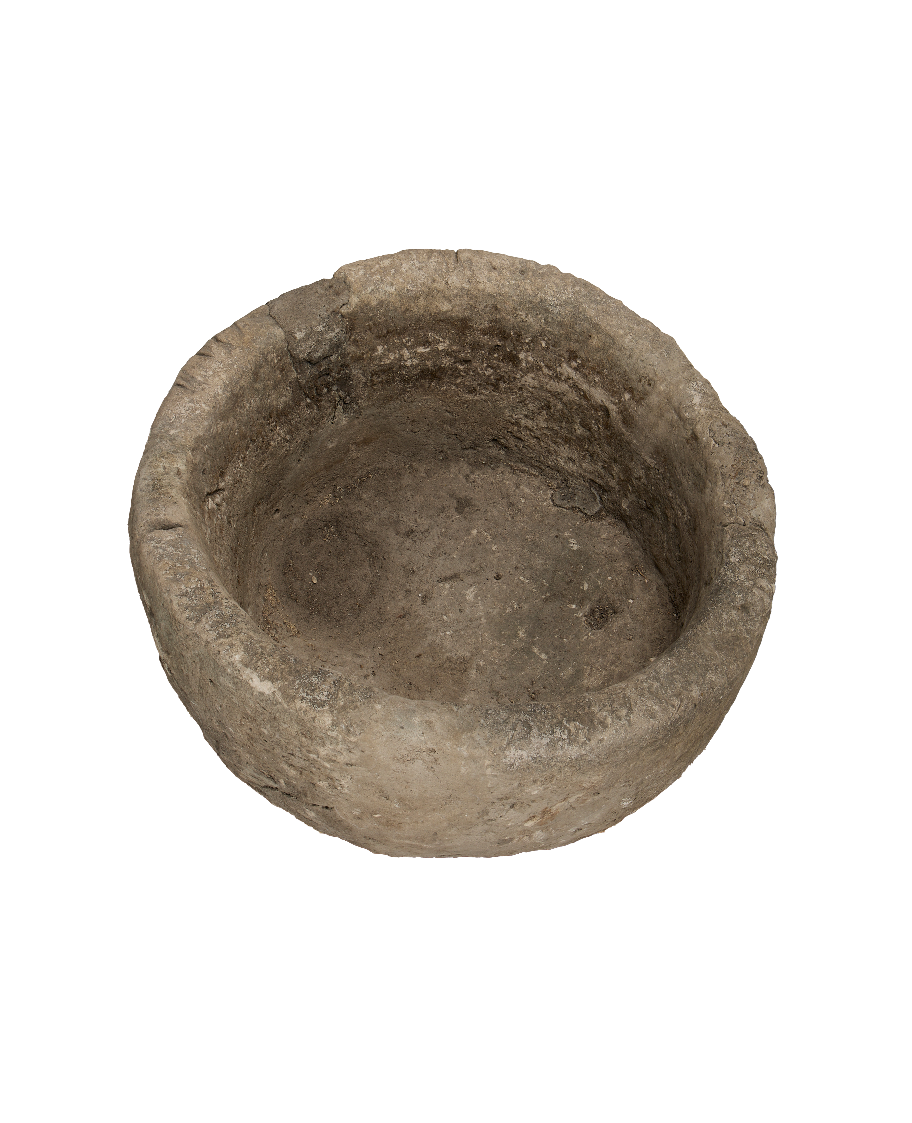 Vintage Limestone Trough - Round from Indonesia - Planters, Fountains, & Water Features