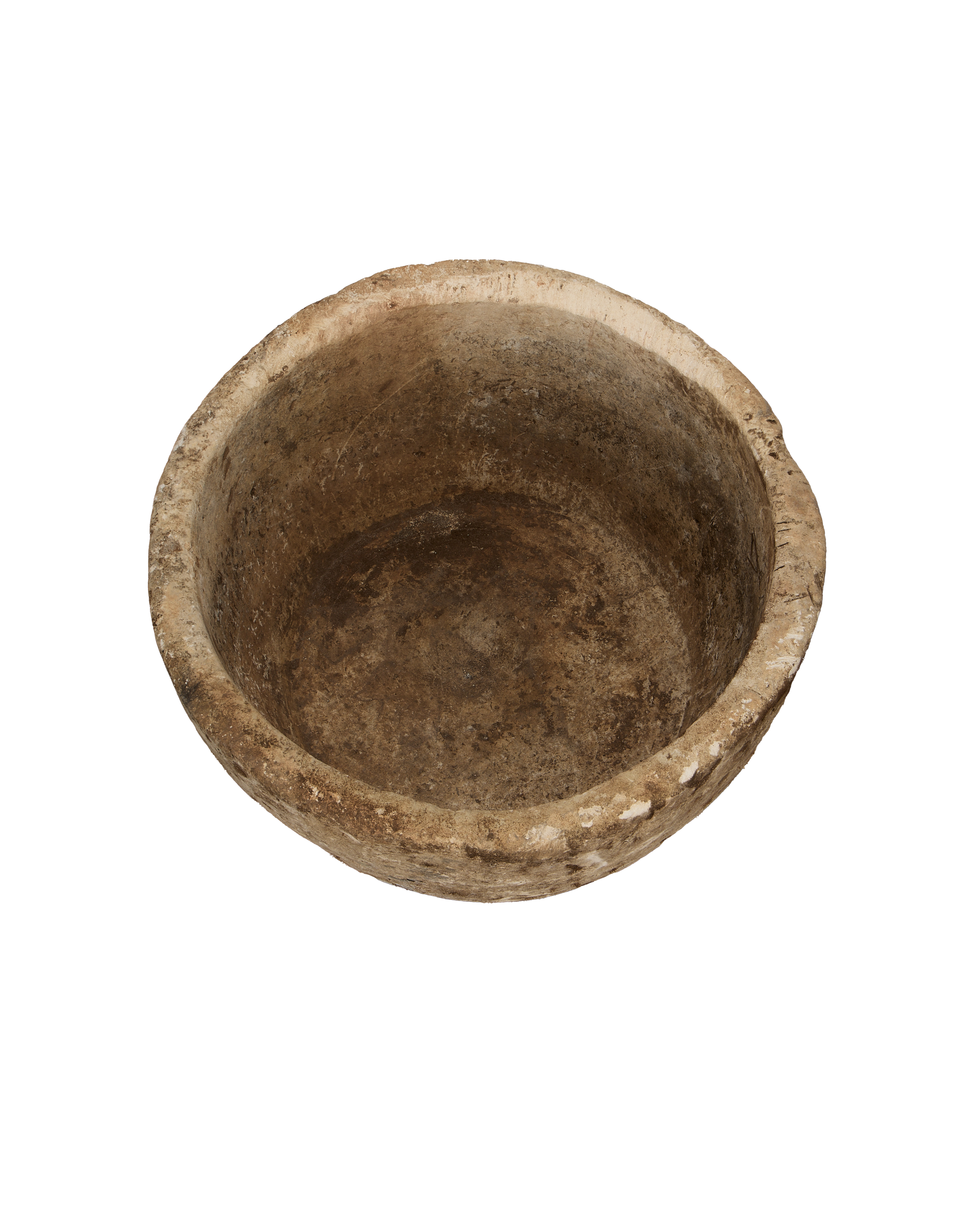 Vintage Limestone Trough - Round from Indonesia - Planters, Fountains, & Water Features