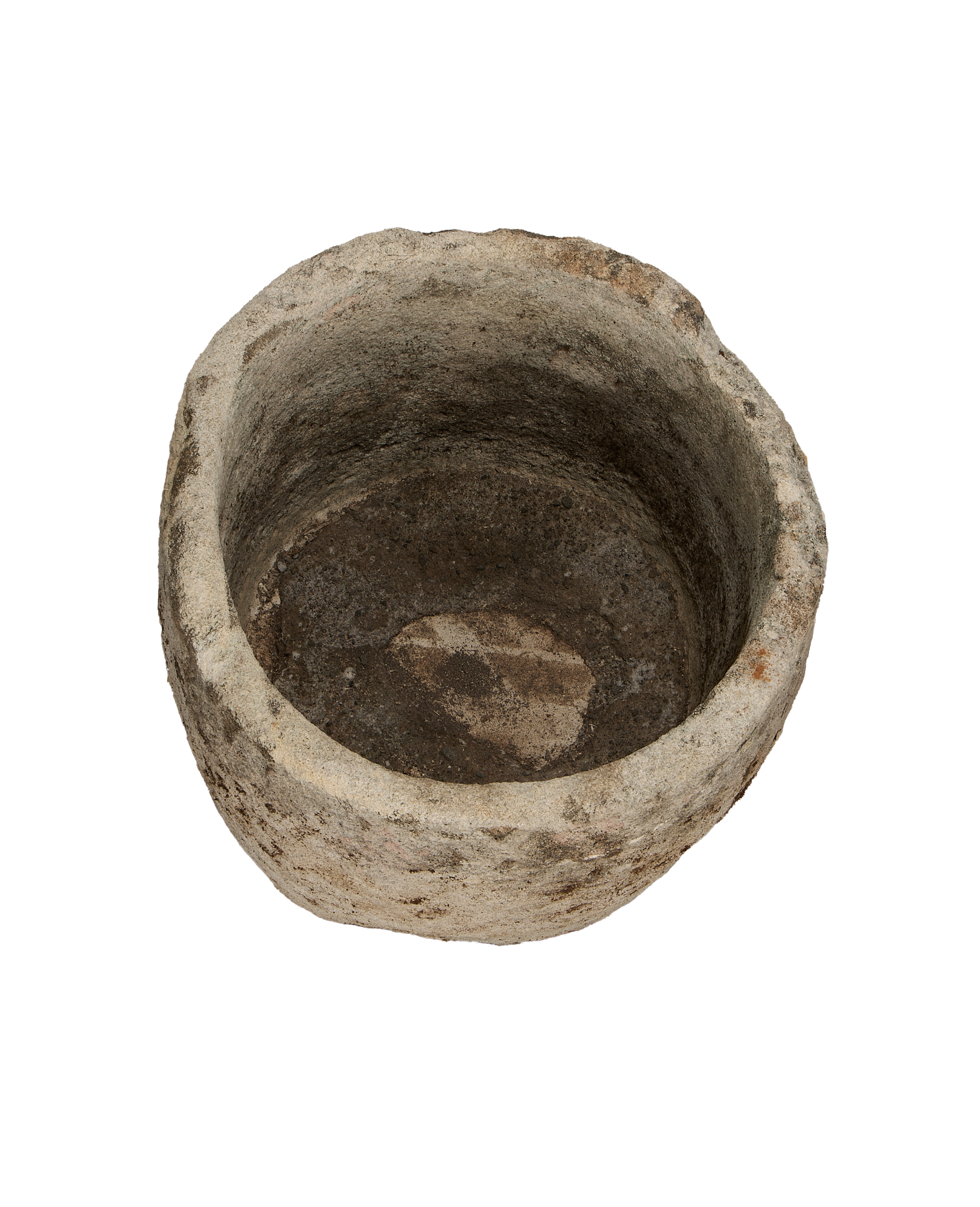 Vintage Limestone Trough - Round from Indonesia - Planters, Fountains, & Water Features