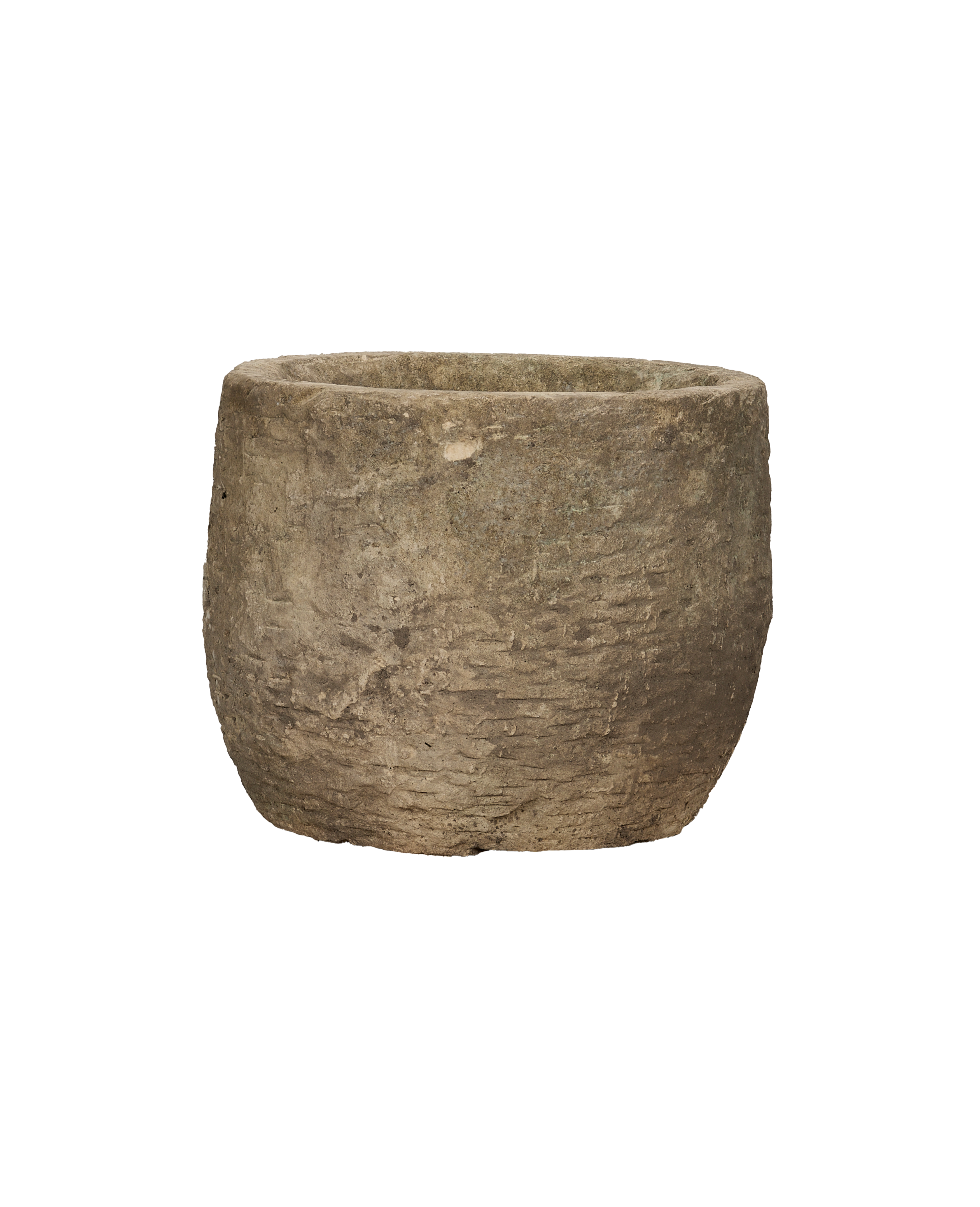 Vintage Limestone Trough - Round from Indonesia - Planters, Fountains, & Water Features