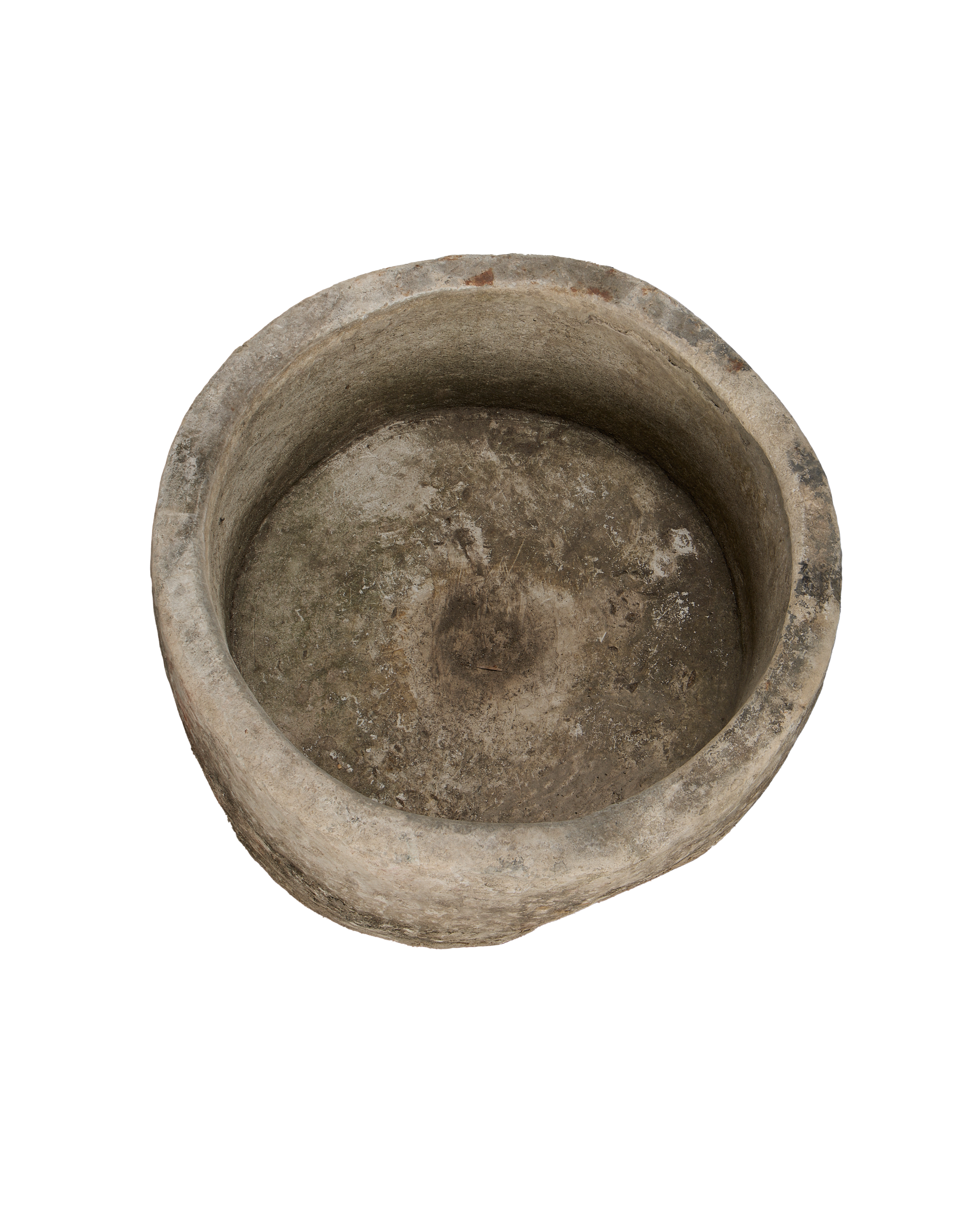 Vintage Limestone Trough - Round from Indonesia - Planters, Fountains, & Water Features