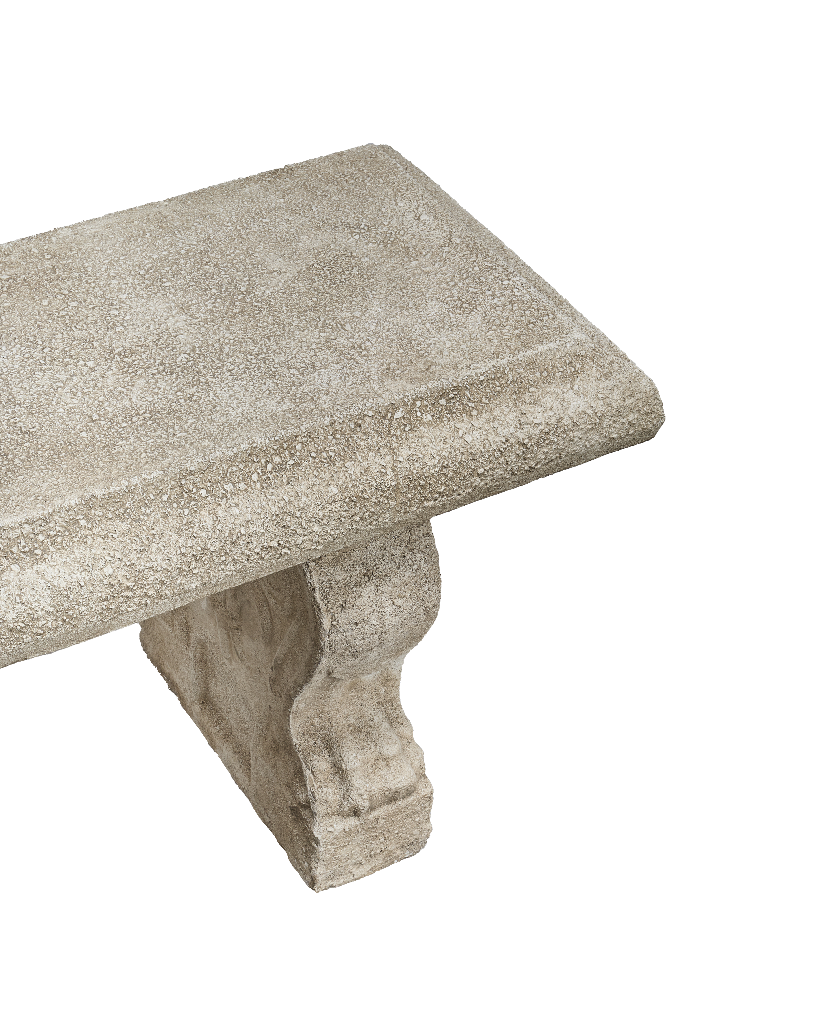 Reproduction Cast Lyon Bench from Domestic made of Cement
