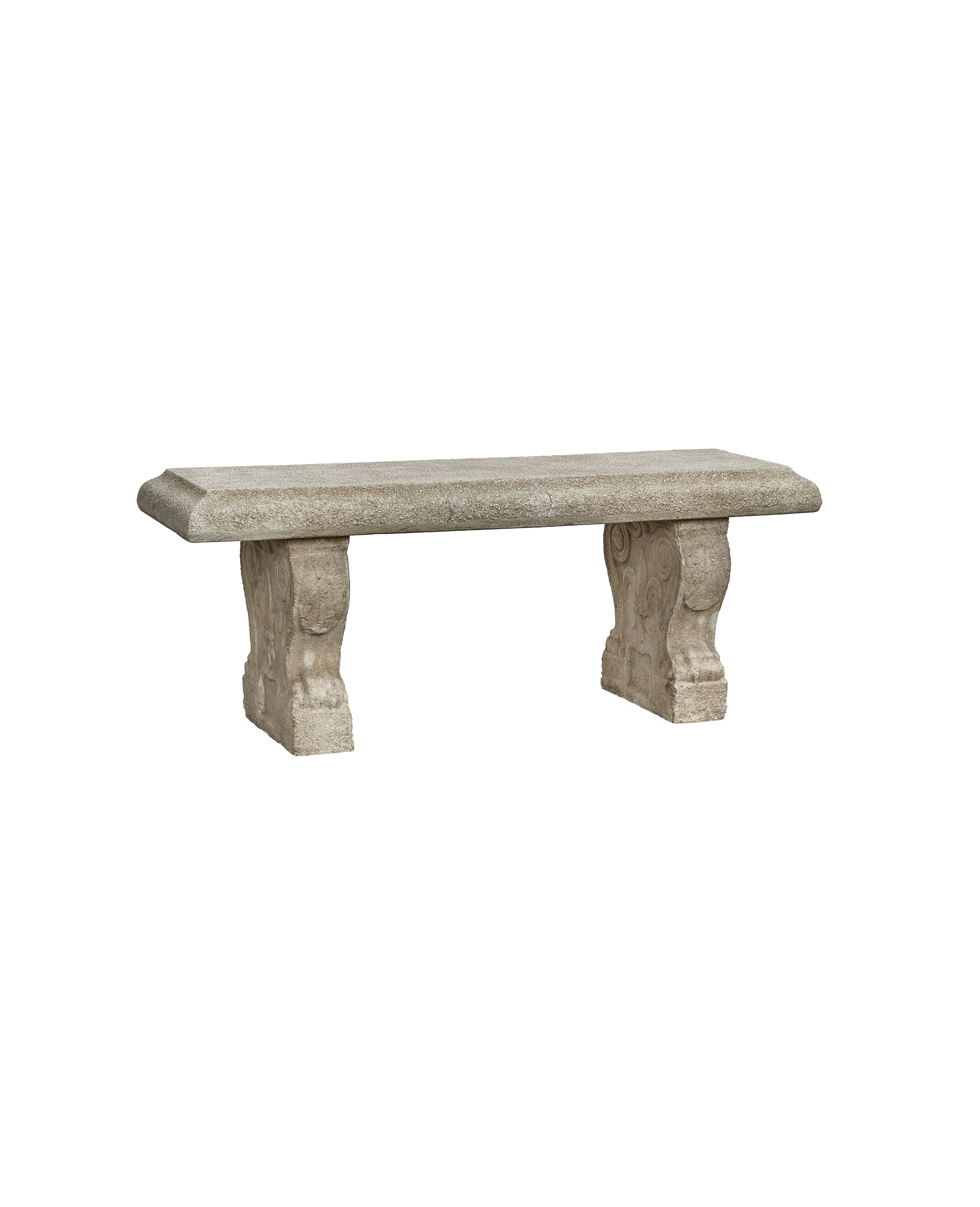 Reproduction Cast Lyon Bench from Domestic made of Cement