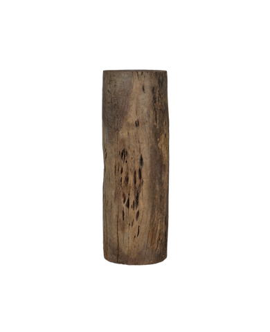 Vintage Wood Pedestal - Round from India made of Wood