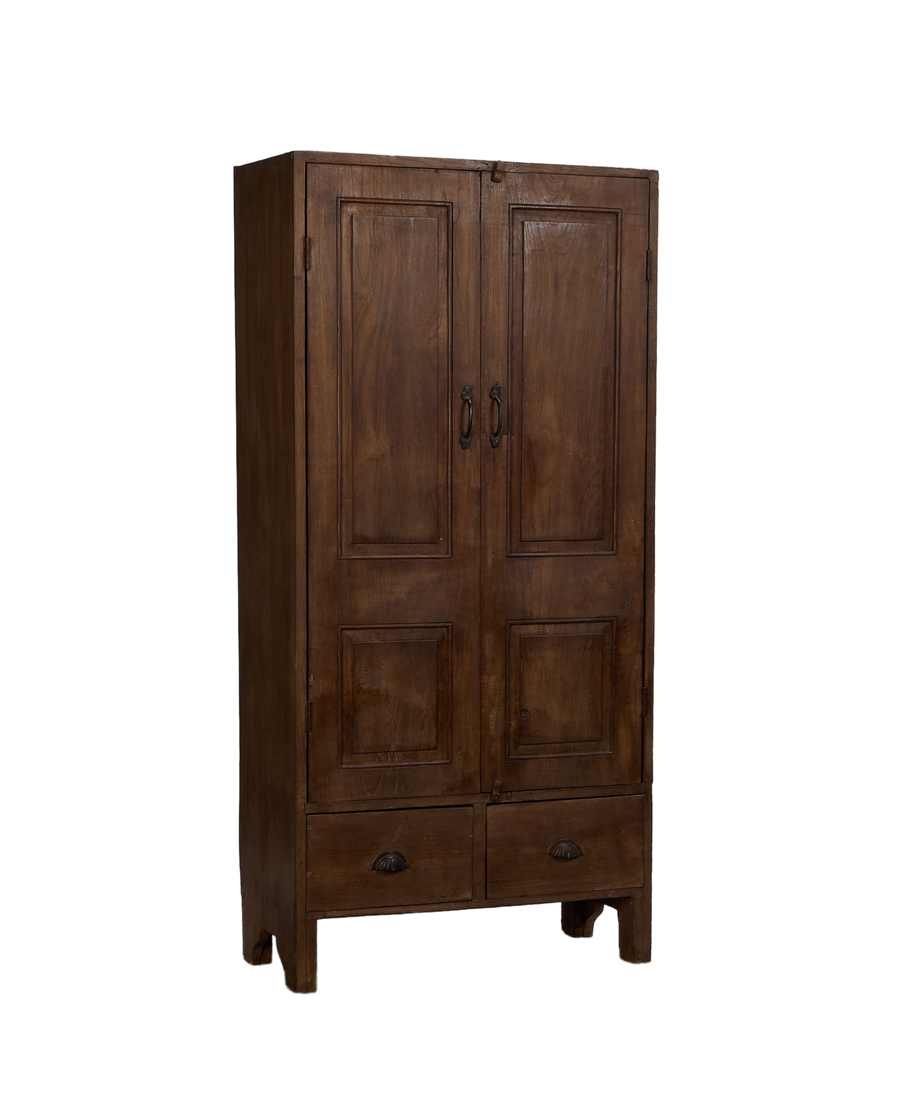 Vintage Wood Cabinet - Natural from India made of Wood