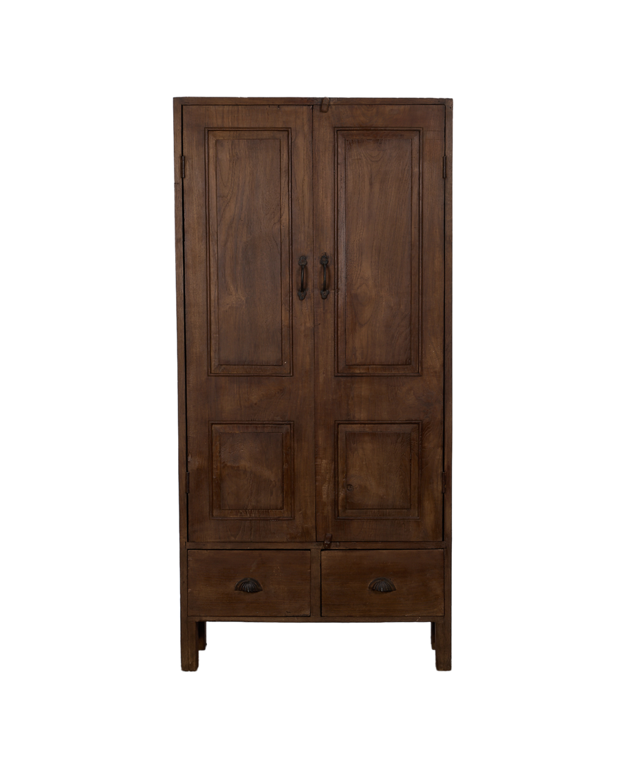 Vintage Wood Cabinet - Natural from India made of Wood