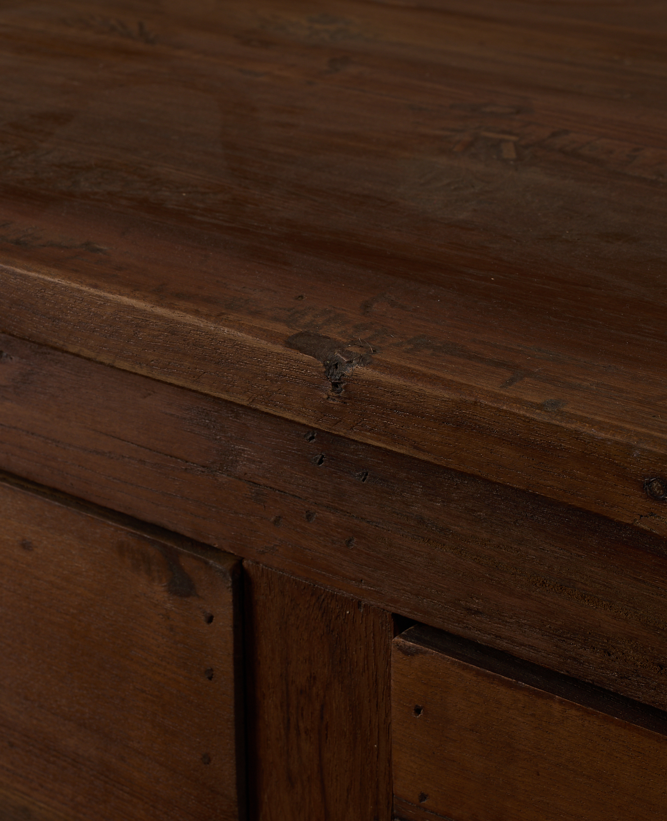 Vintage Wood Sideboard - Natural from India made of Wood