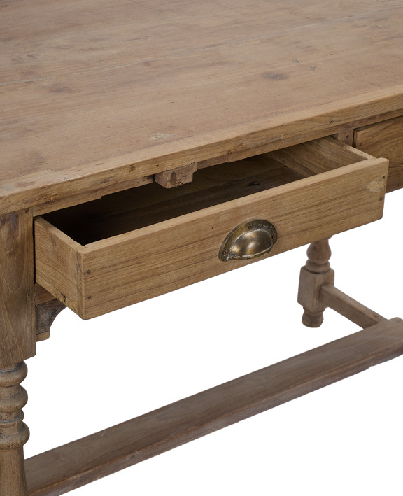 Wood Desk - Bleached