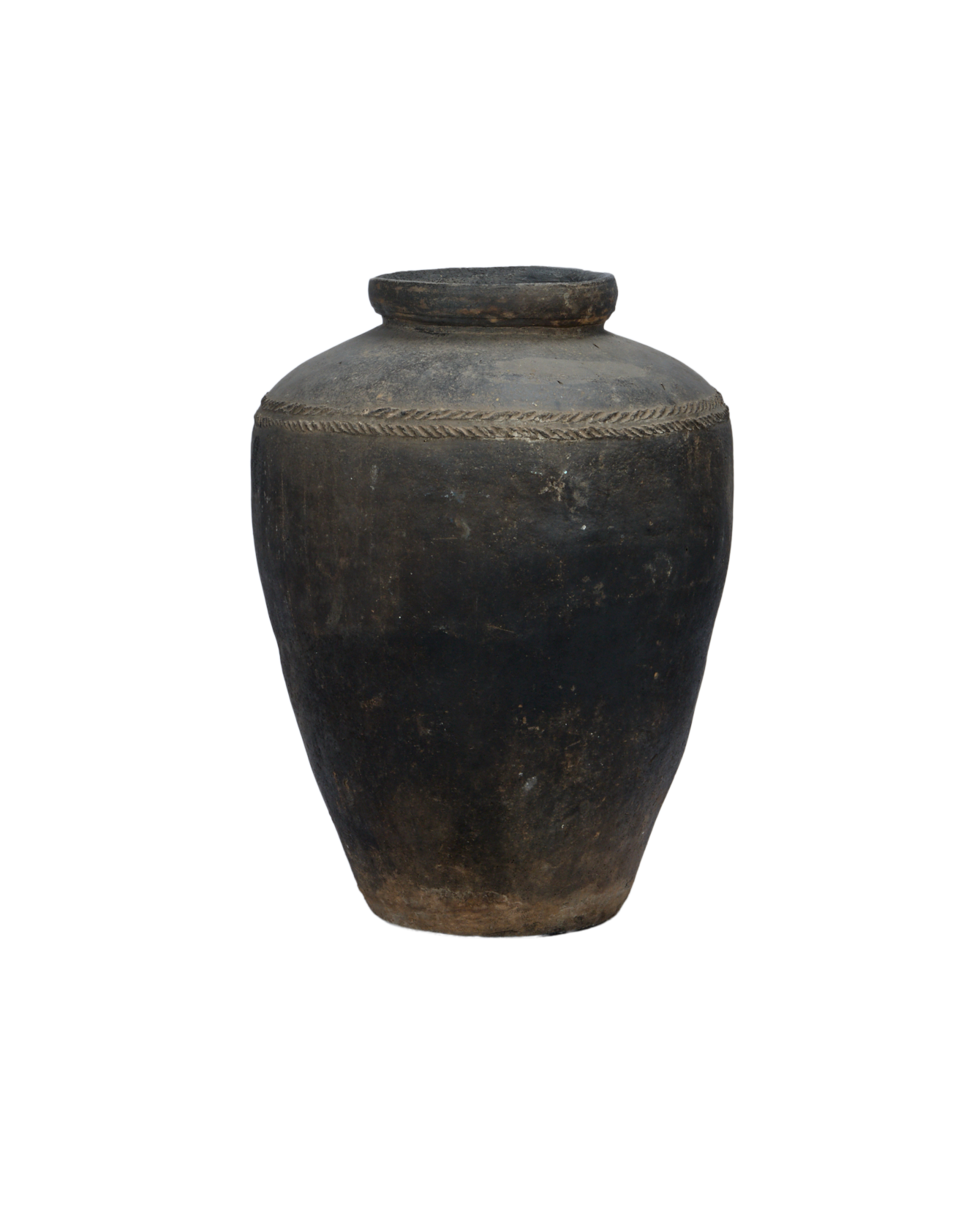 Vintage Grain Pot from India made of Ceramic