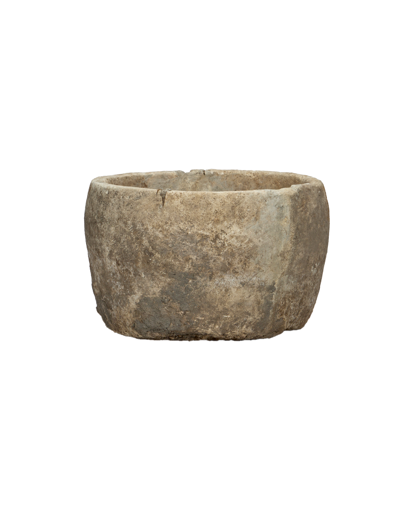 Vintage Limestone Trough - Round from Indonesia - Planters, Fountains, & Water Features