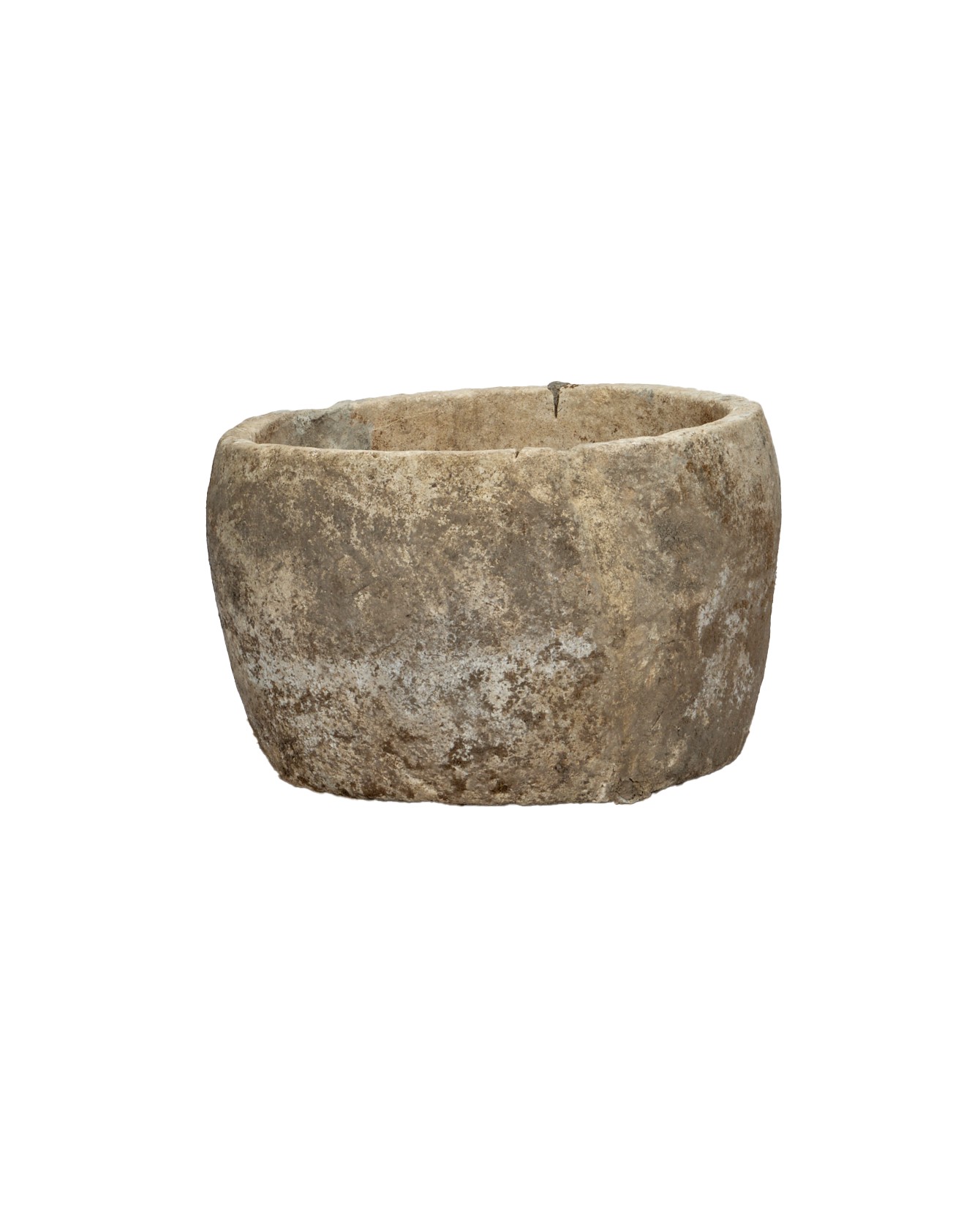 Vintage Limestone Trough - Round from Indonesia - Planters, Fountains, & Water Features