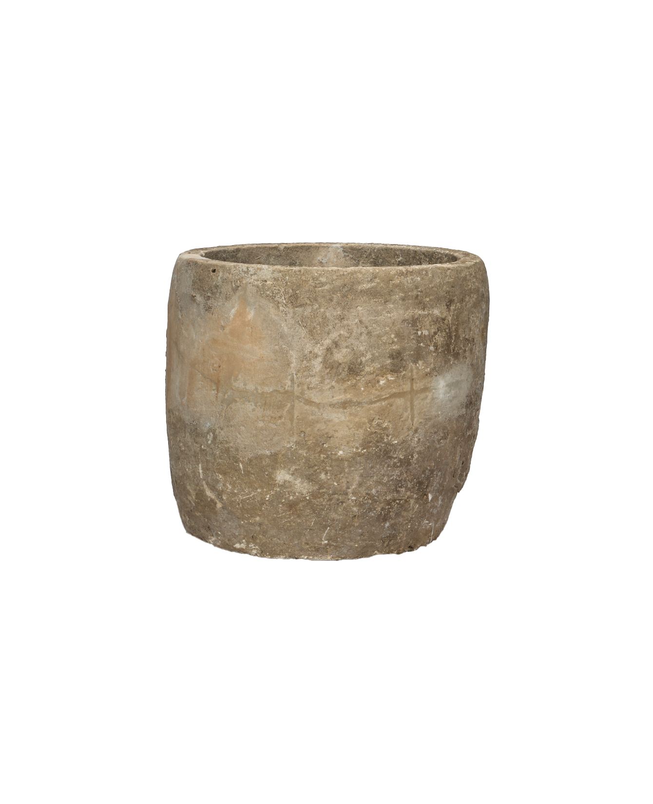 Vintage Limestone Trough - Round from Indonesia - Planters, Fountains, & Water Features