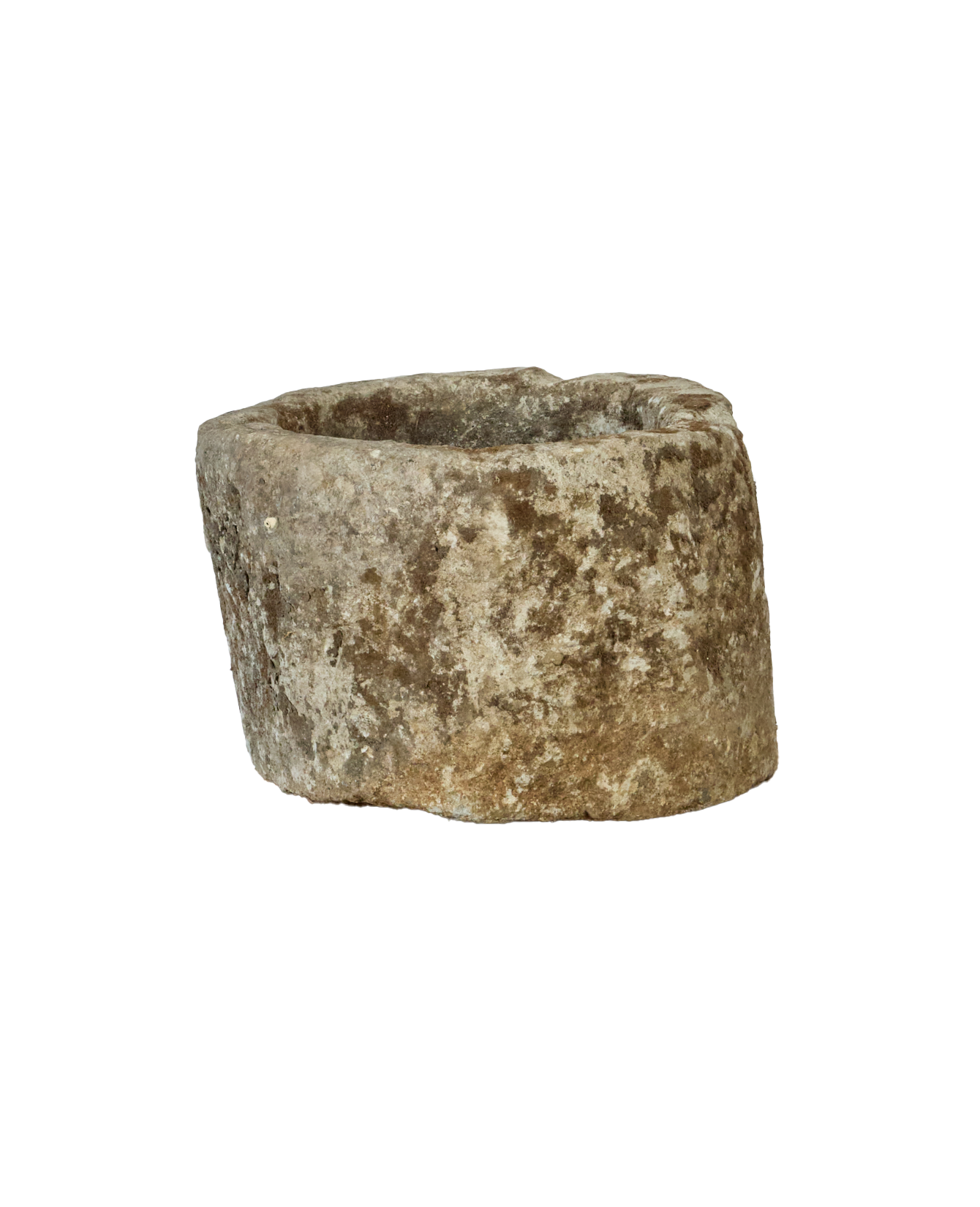 Vintage Limestone Trough - Round from Indonesia - Planters, Fountains, & Water Features