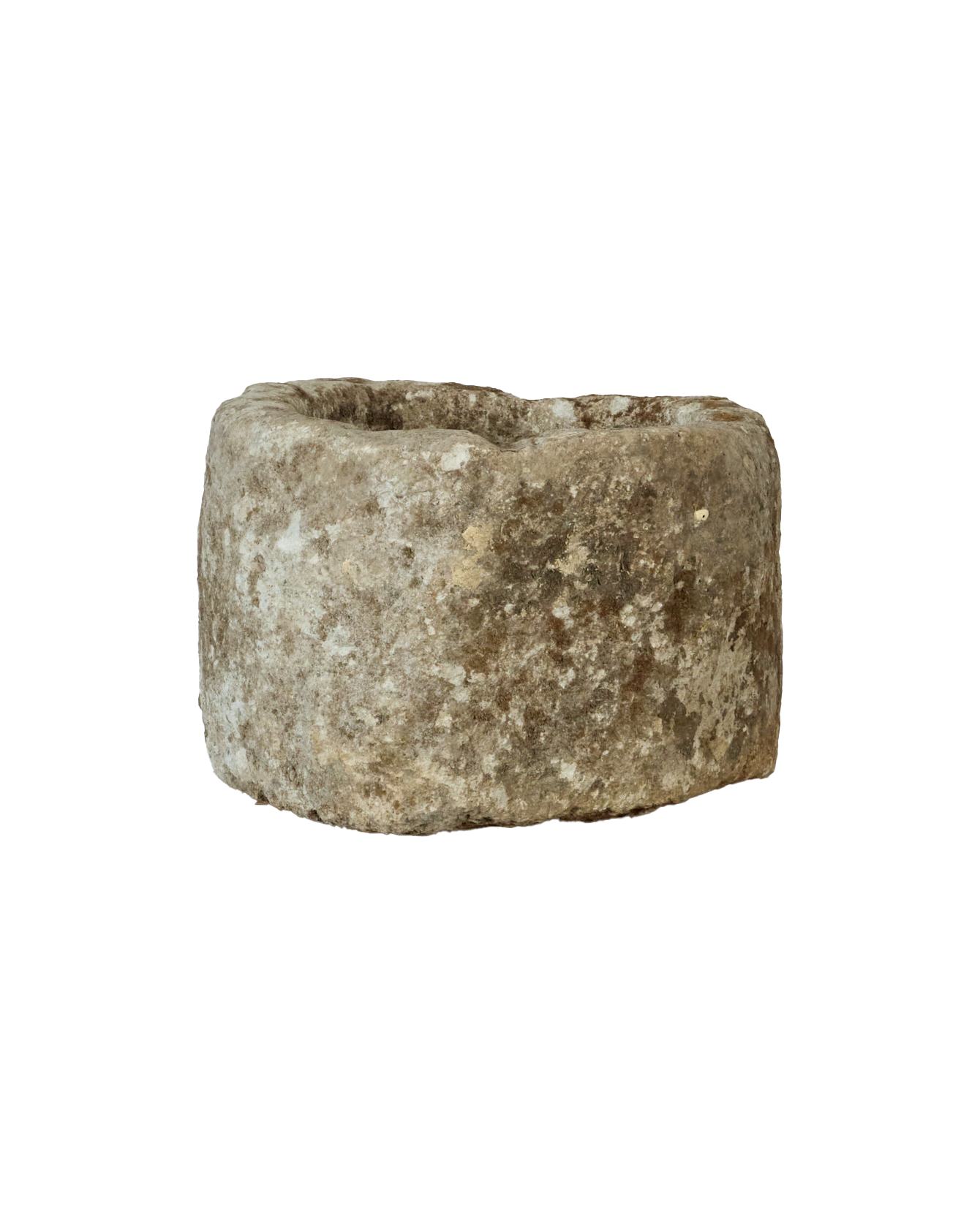 Vintage Limestone Trough - Round from Indonesia - Planters, Fountains, & Water Features