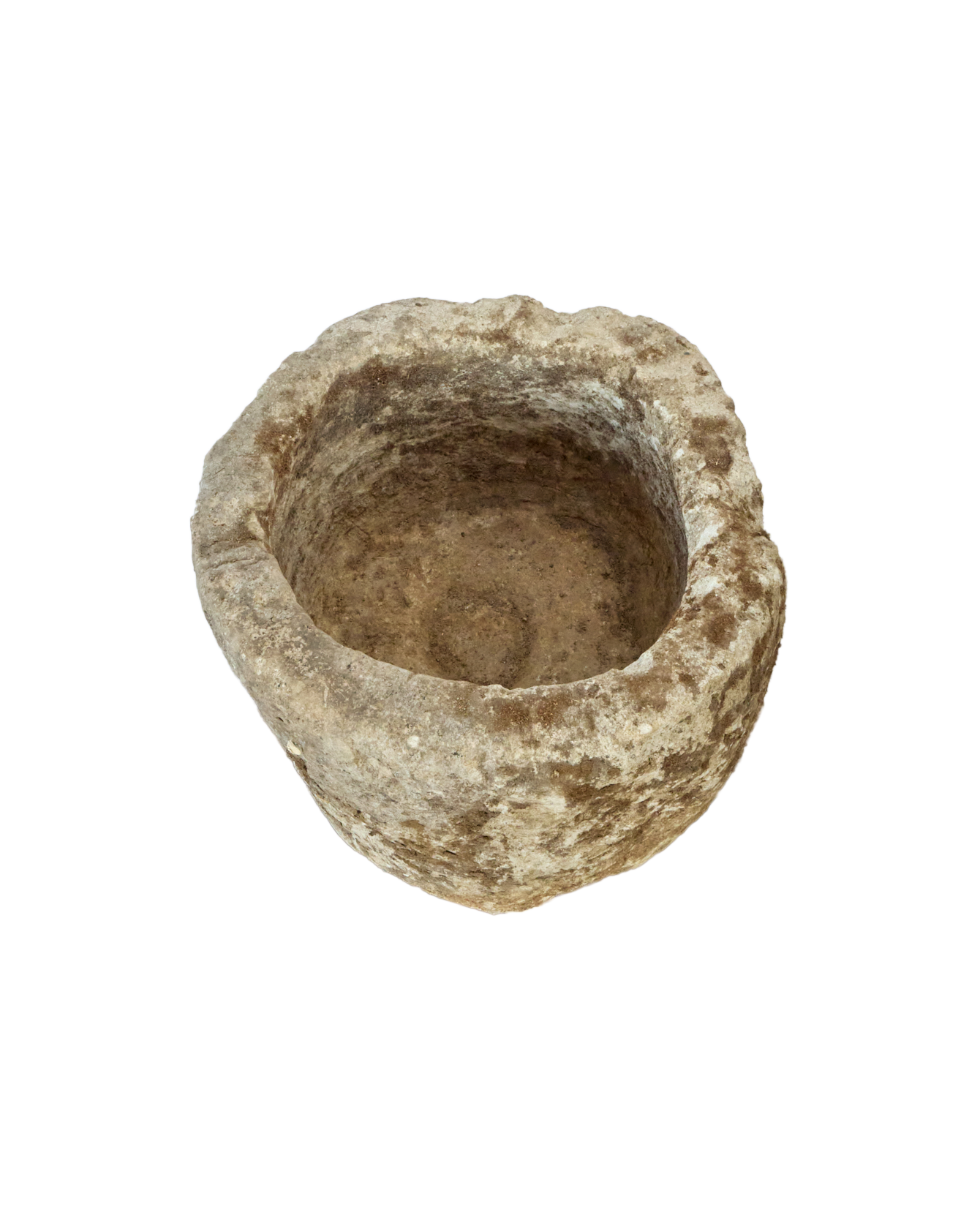 Vintage Limestone Trough - Round from Indonesia - Planters, Fountains, & Water Features