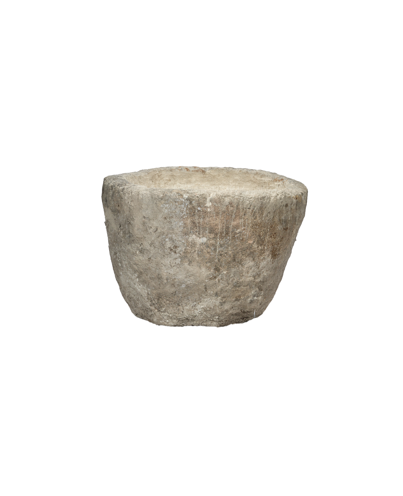 Vintage Limestone Trough - Round from Indonesia - Planters, Fountains, & Water Features