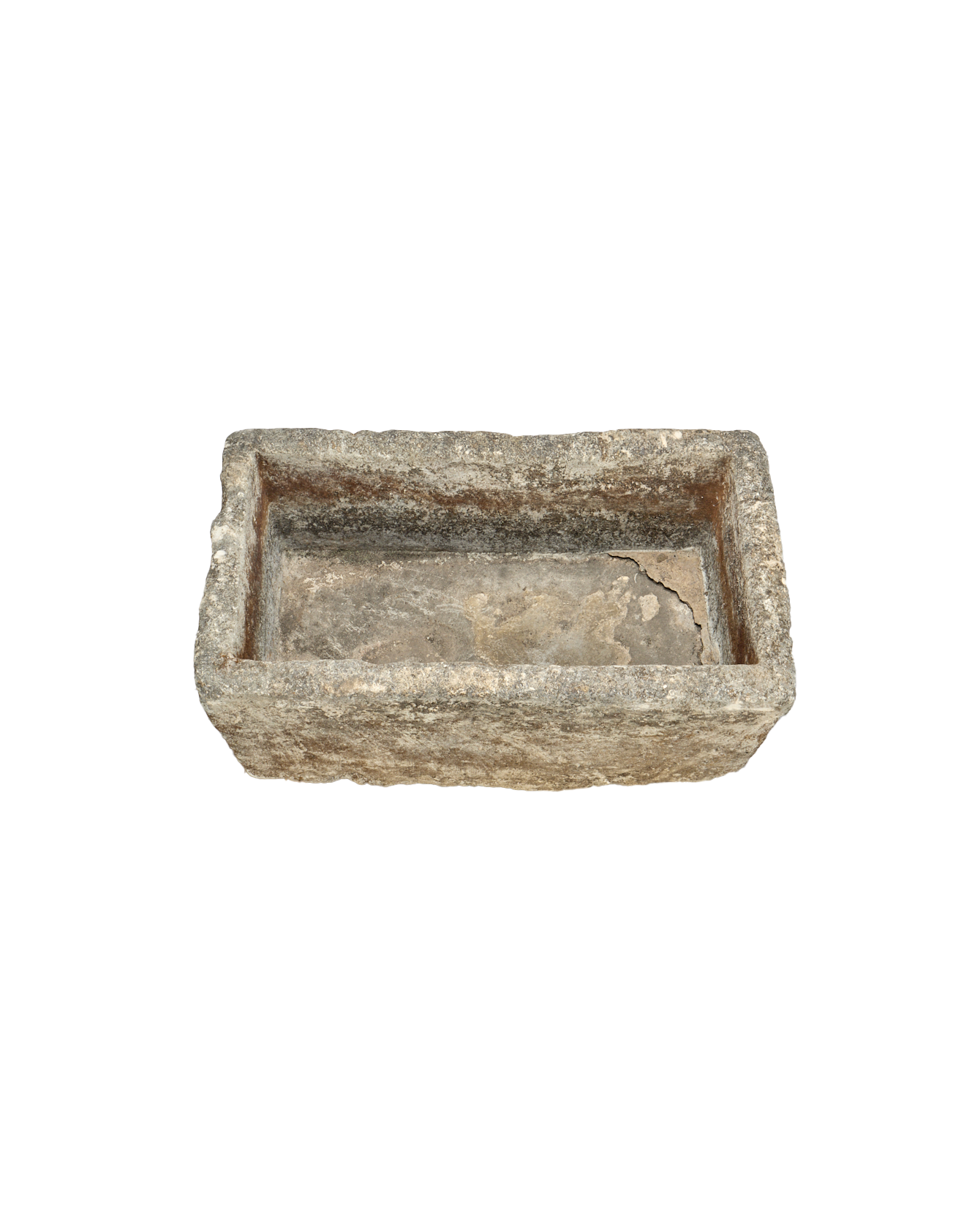 Vintage Limestone Trough - Rectangle from Indonesia - Planters, Fountains, & Water Features