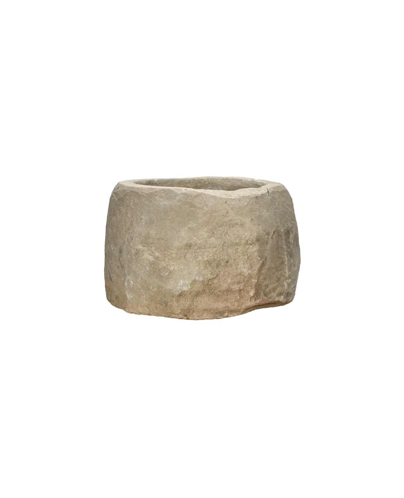 Vintage Limestone Trough - Round from Indonesia - Planters, Fountains, & Water Features