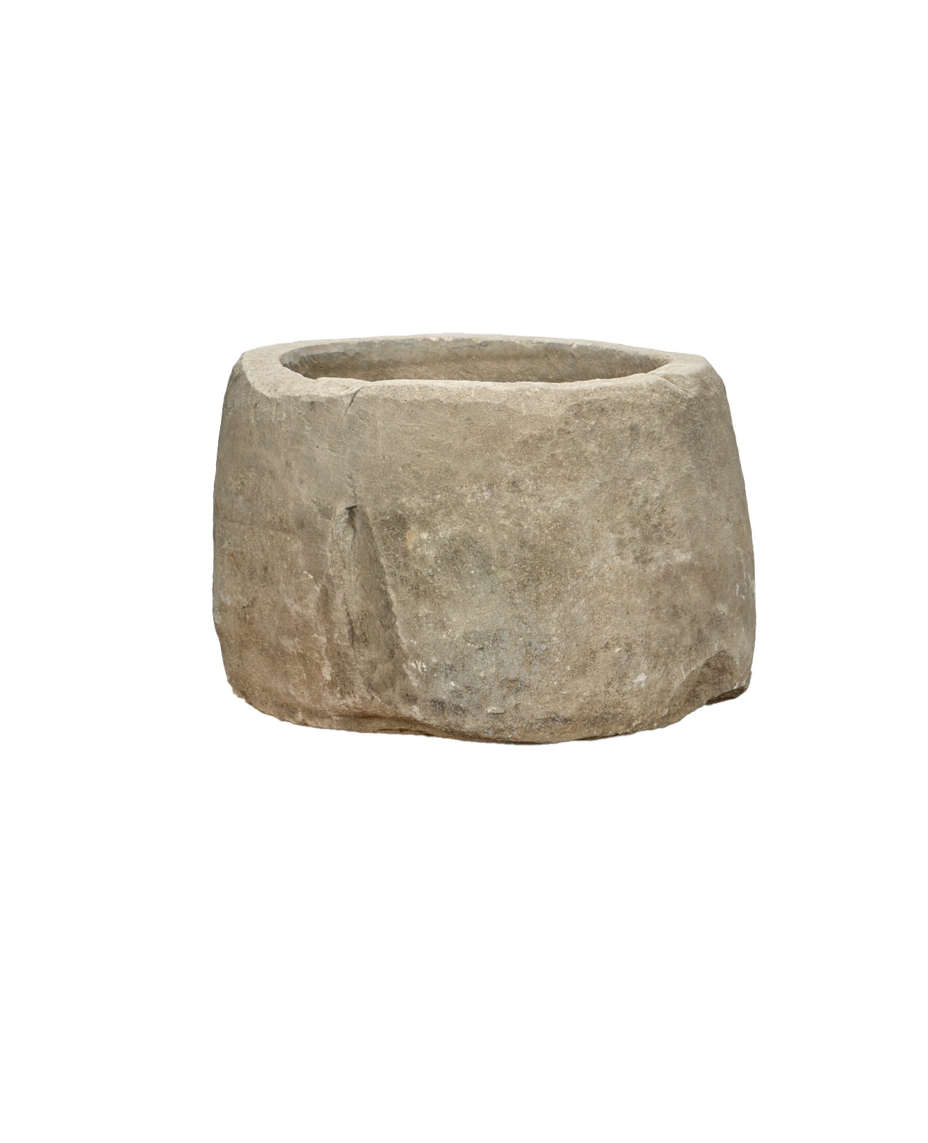 Vintage Limestone Trough - Round from Indonesia - Planters, Fountains, & Water Features