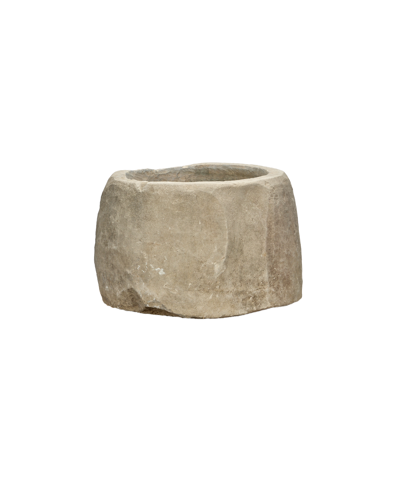 Vintage Limestone Trough - Round from Indonesia - Planters, Fountains, & Water Features