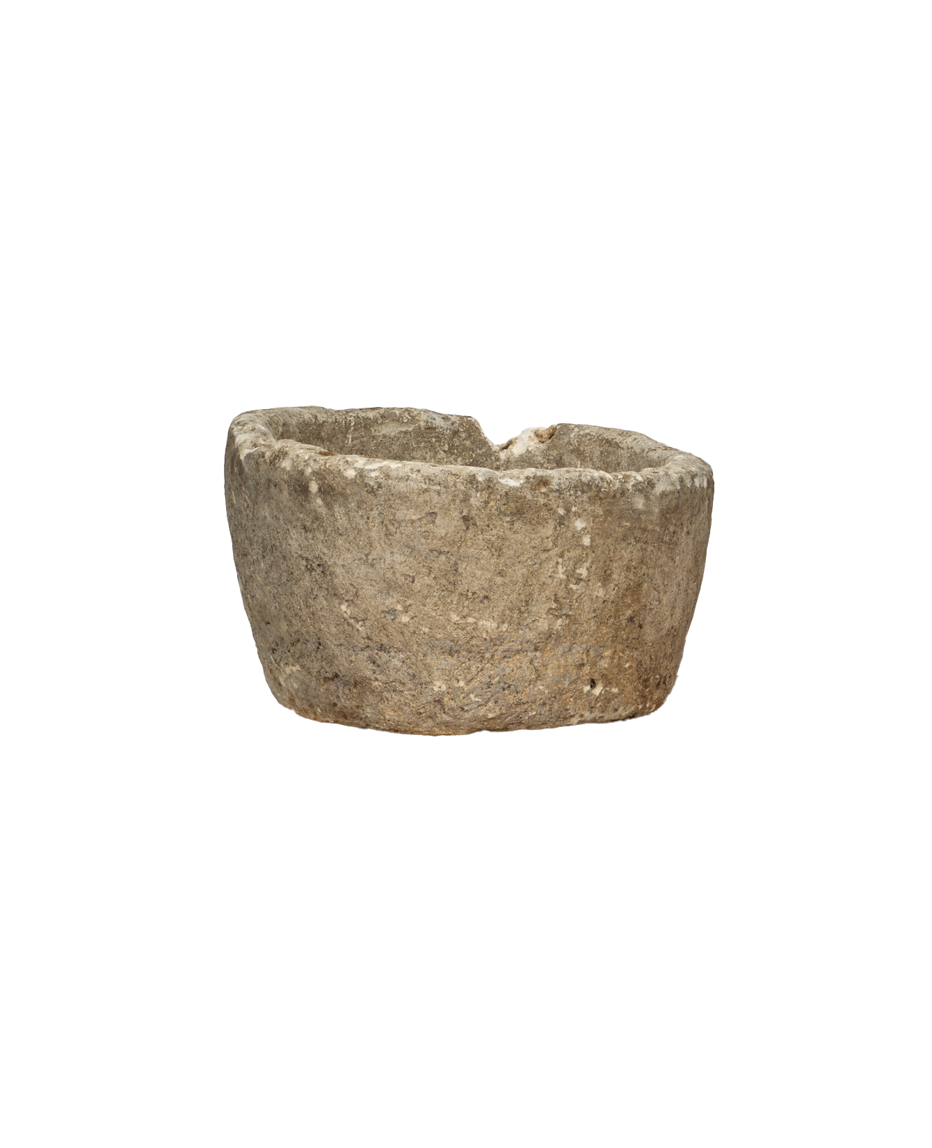 Vintage Limestone Trough - Round from Indonesia - Planters, Fountains, & Water Features