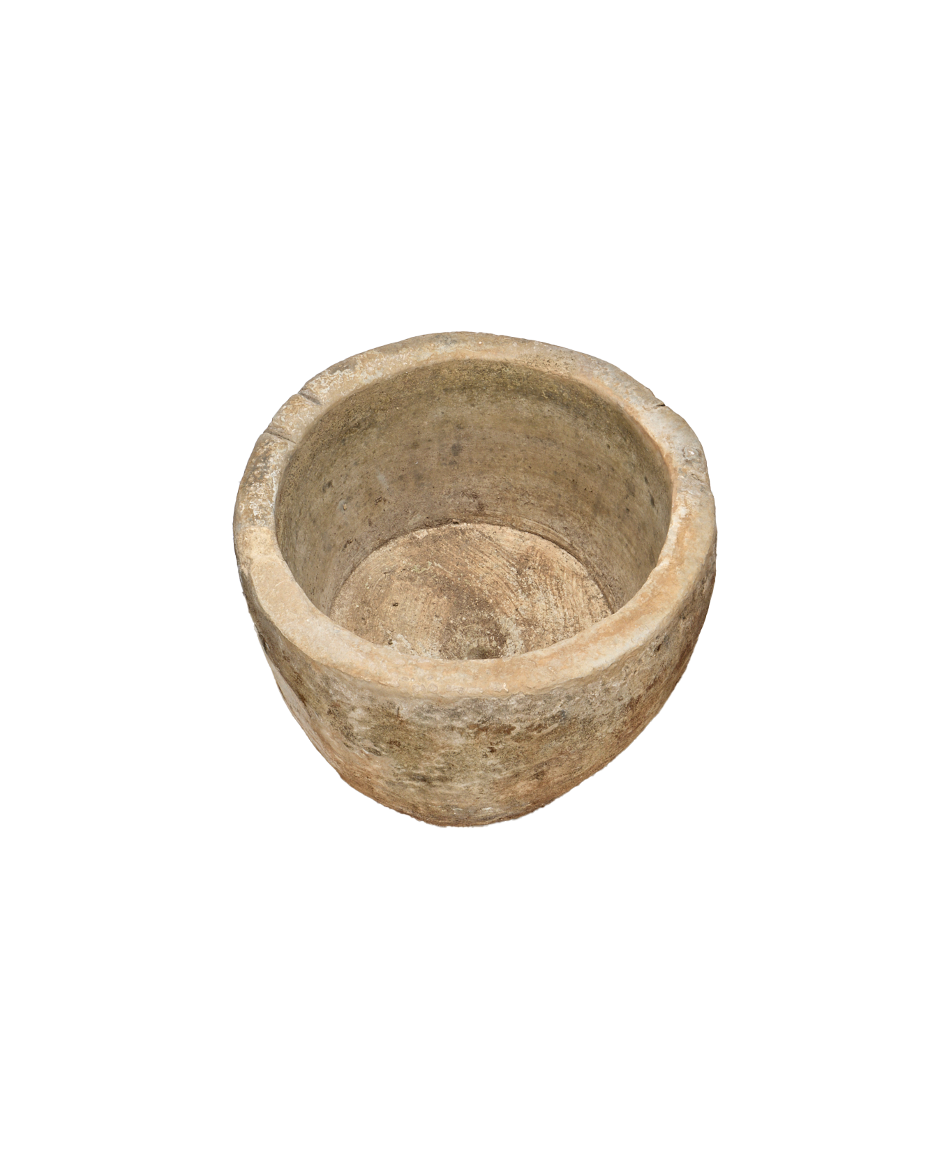 Vintage Limestone Trough - Round from Indonesia - Planters, Fountains, & Water Features