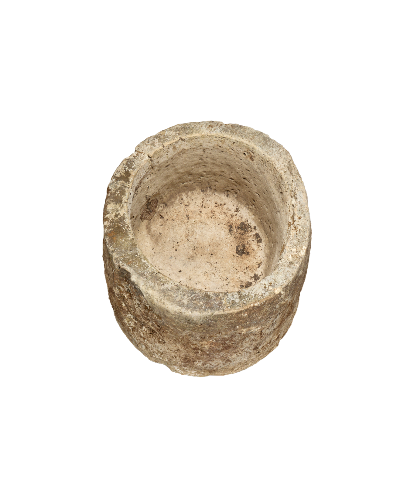 Vintage Limestone Trough - Round from Indonesia - Planters, Fountains, & Water Features