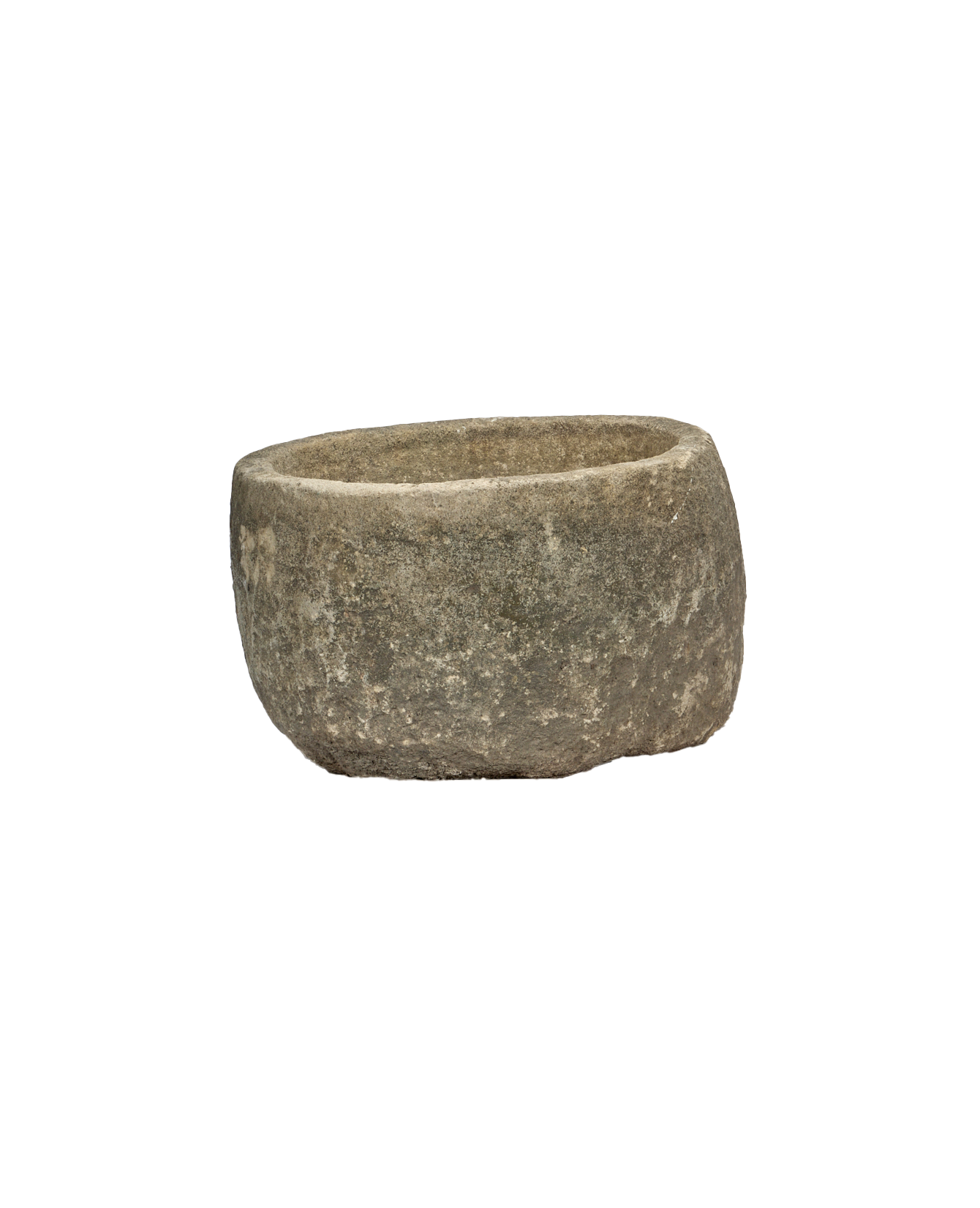 Vintage Limestone Trough - Round from Indonesia - Planters, Fountains, & Water Features